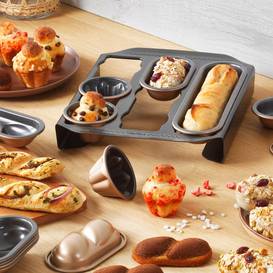 Gurlideo Mini Broodpan Koolstofstaal Cake Brood Mold Bakpan Financier Bakpan 8-Holte voor Oven Bakken Mini Bars, Granola Bar Maïsbrood (zwart Gurlideo Mini Broodpan Koolstofstaal Cake Brood Mold Bakpan Financier Bakpan 8-Holte voor Oven Bakken Mini Bars, Granola Bar Maïsbrood (zwart