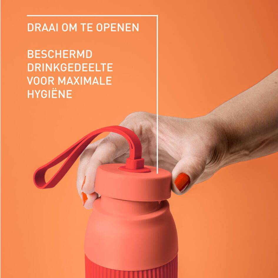 BeYou Twist N2193310 Isotherme drinkfles - 0,7L - Rood