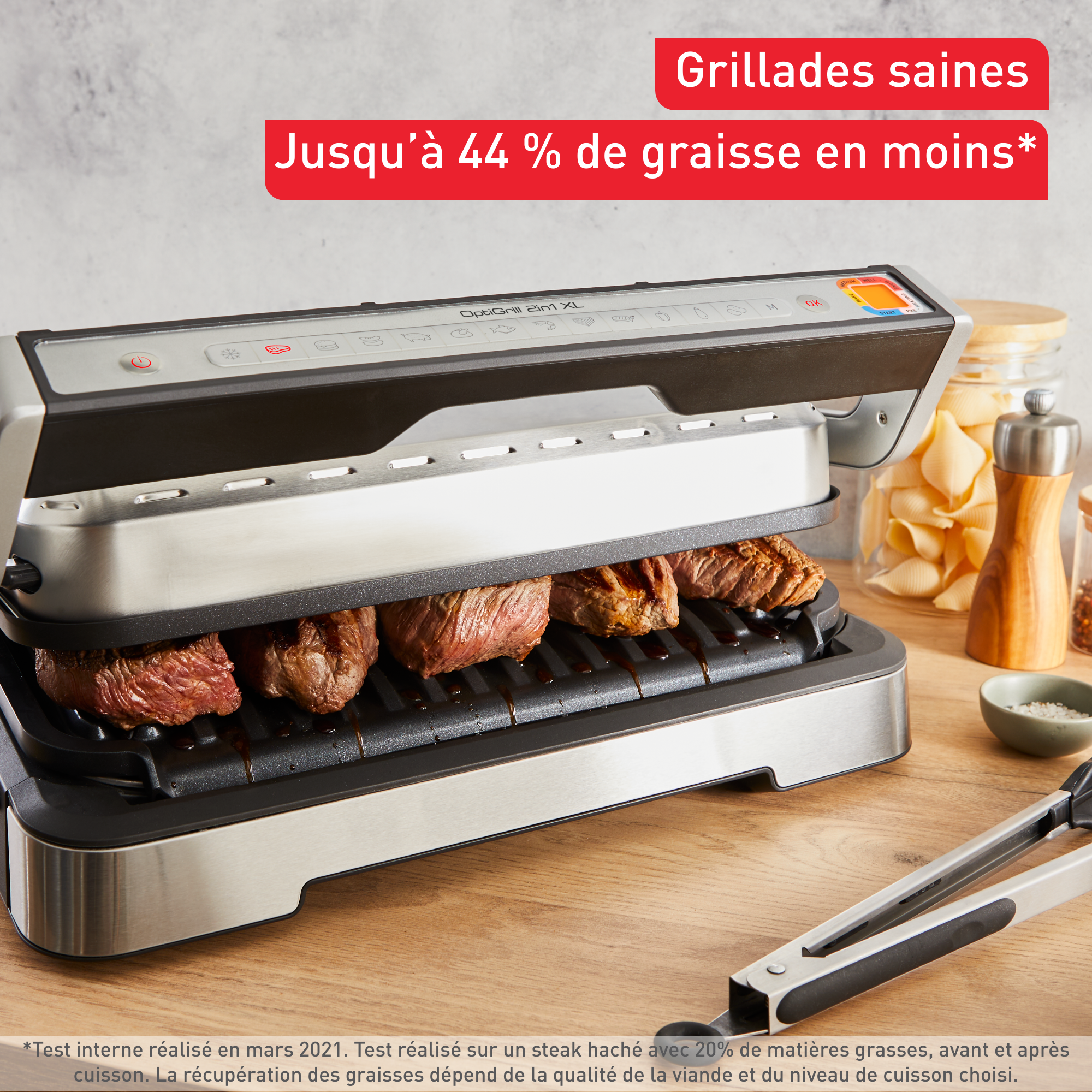 OptiGrill 2-en-1 XL GC782D10 Grill & Barbecue Intelligent - 12 programmes