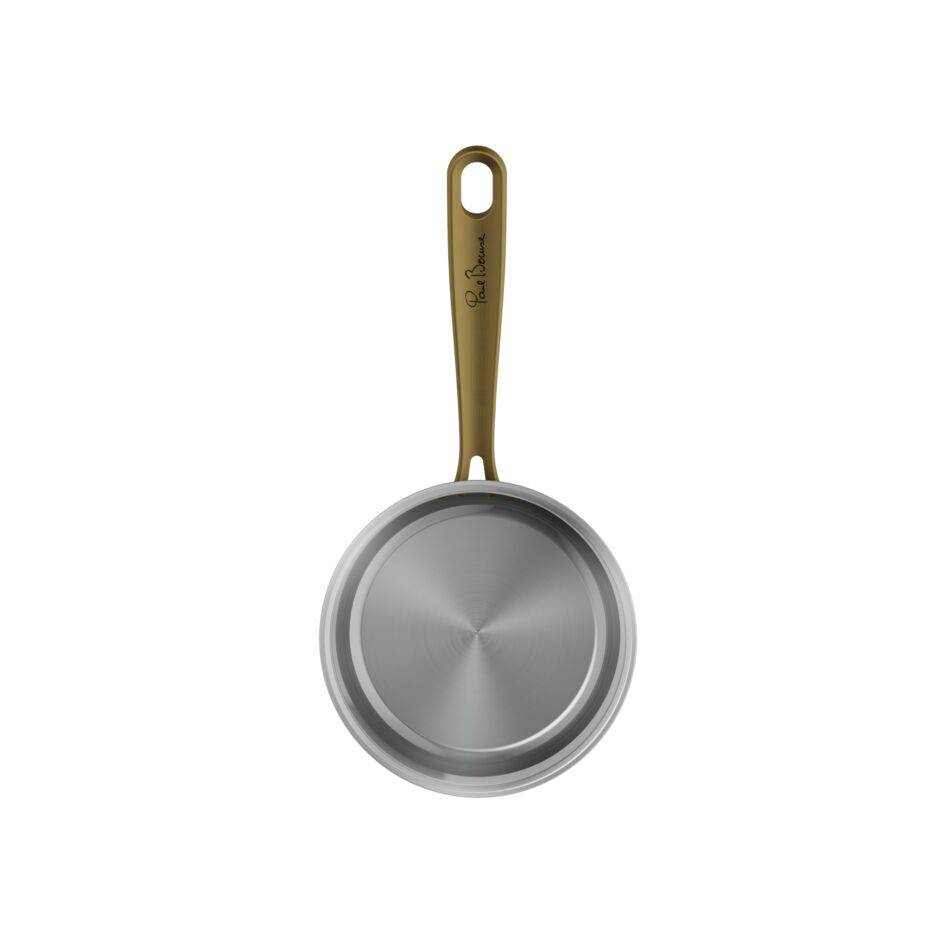 Tefal & Bocuse,H8242202, 16 cm steelpan met glazen deksel, roestvrij staal zonder coating