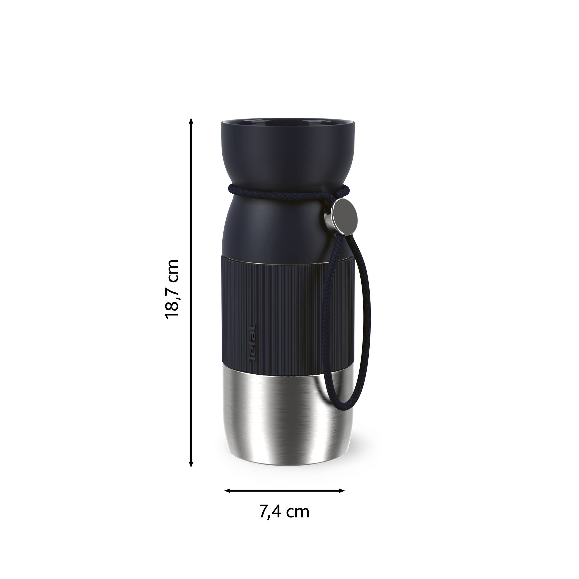 BeYou Cup N2191310 Mug isotherme - 0,36L - Noir