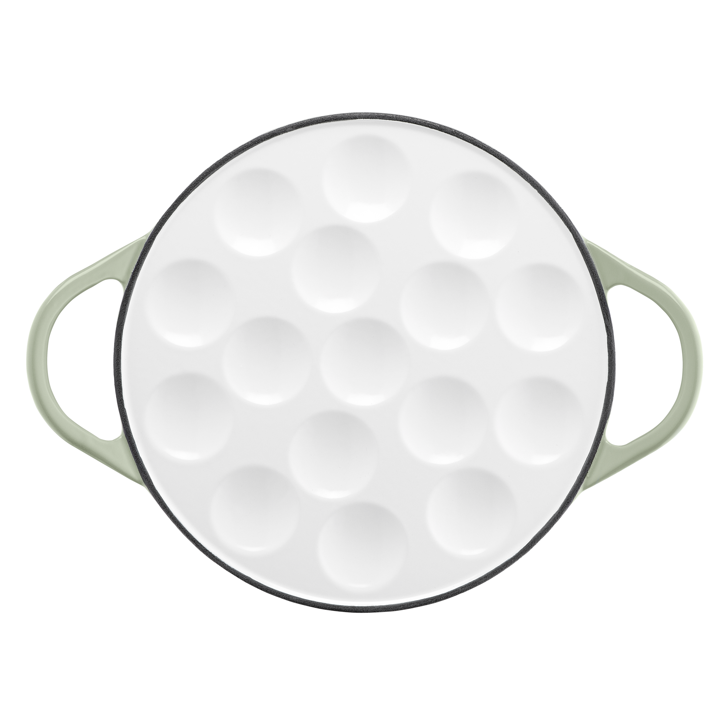 Lov E2580425 Poêle à blinis en fonte - 16 Empreintes - Induction