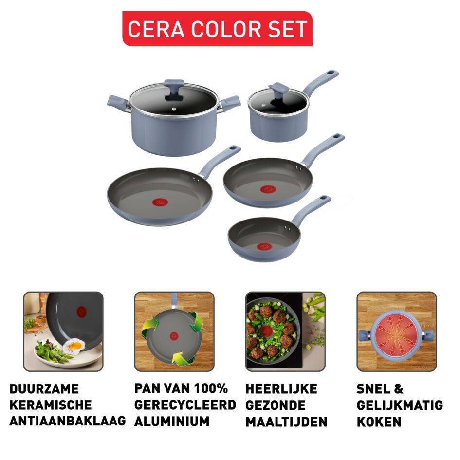 Cera Color G922S704 Set van 7 stuks - Inductie