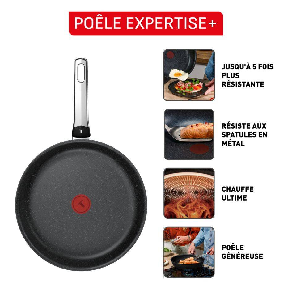 Expertise+ G3330443 Poêle à frire - 24 cm - Induction