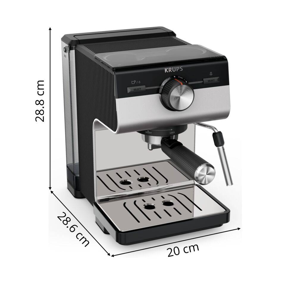 Authentic+ Inox XP384E Machine à espresso manuelle