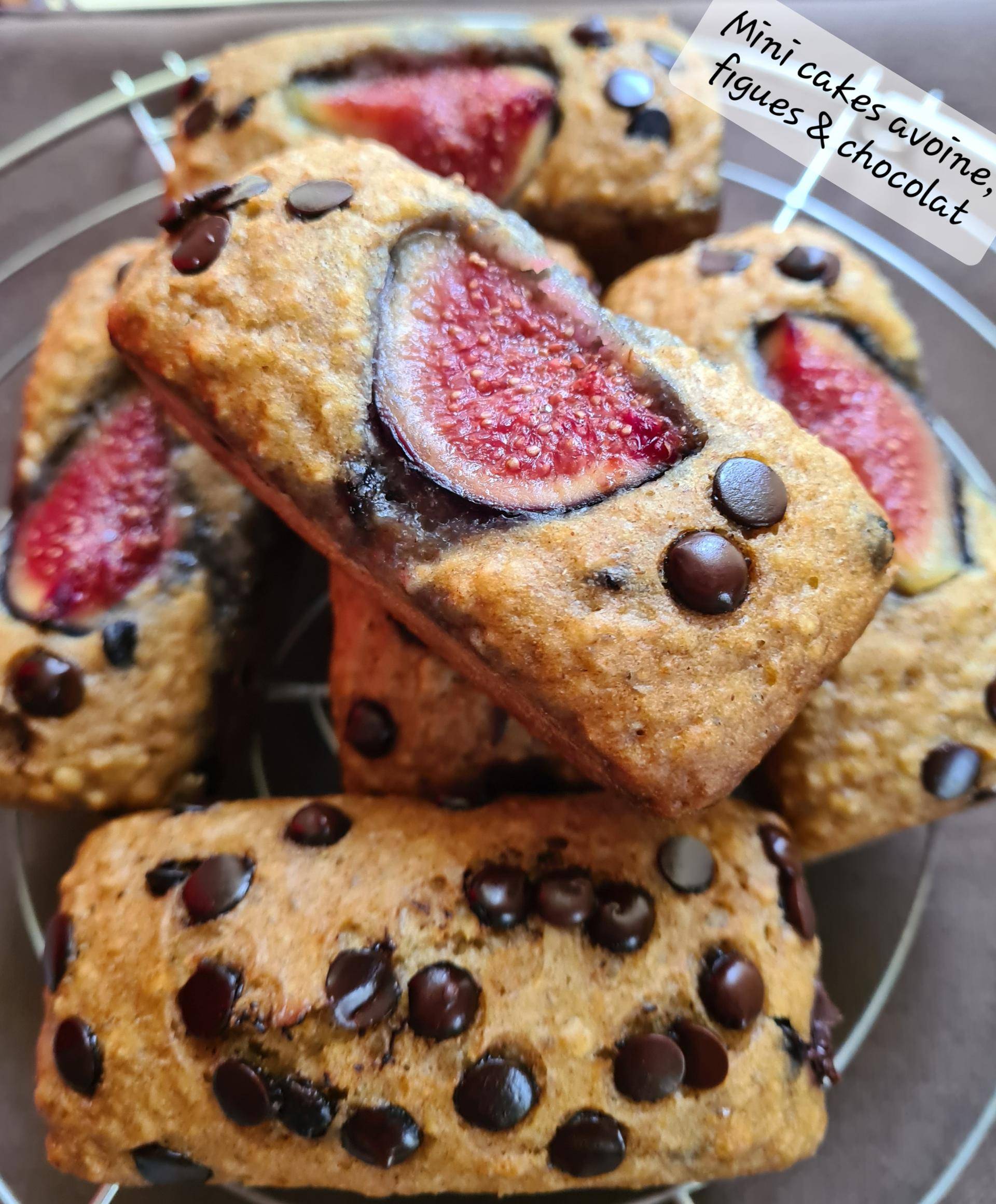 Mini cakes avoine, figues et chocolat - Recepten Cake Factory | Tefal