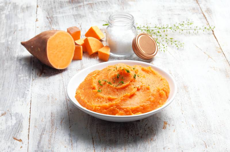Purée de patate douce et jambon - Recepten undefined | Tefal