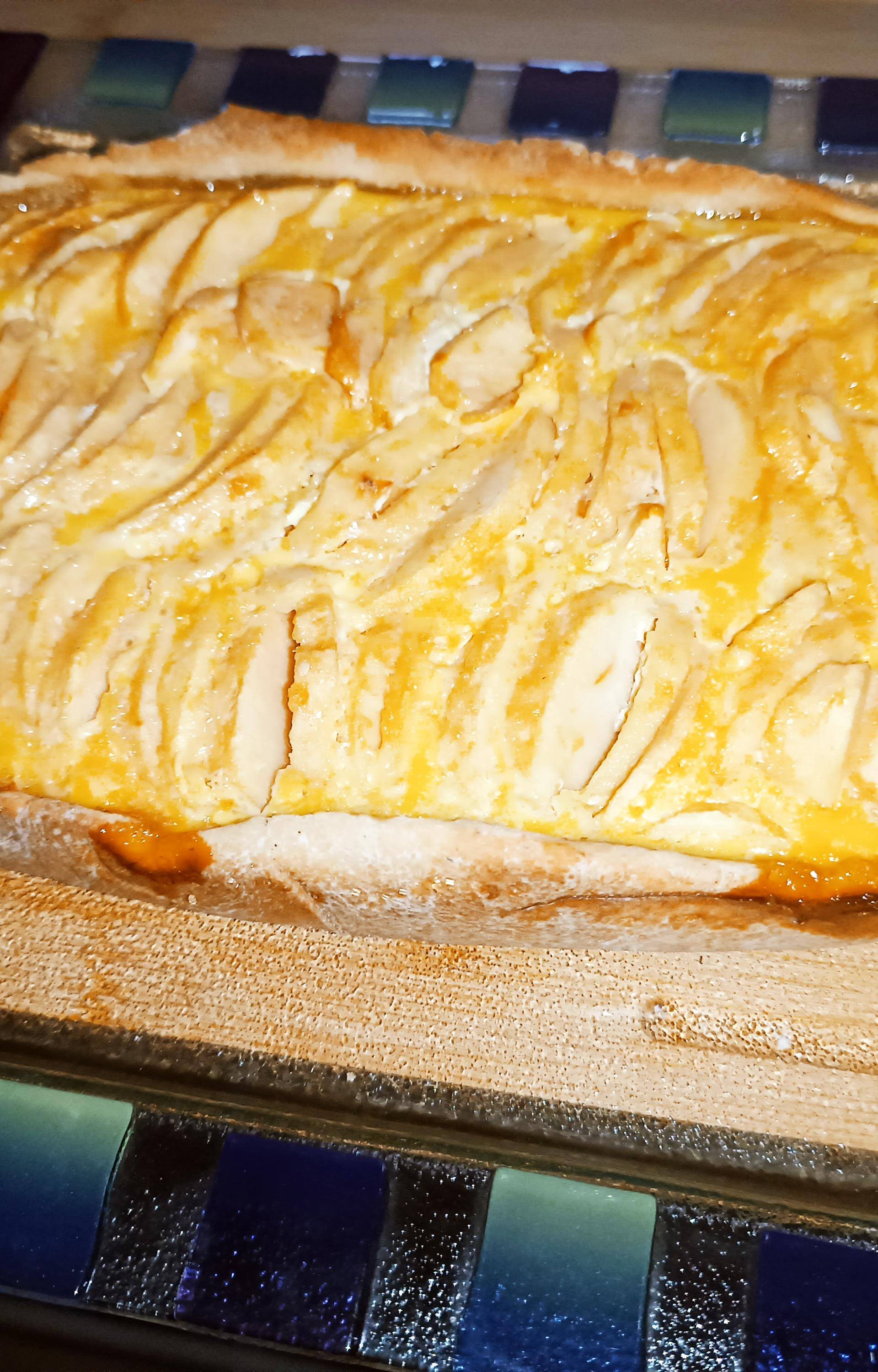 Tarte aux pommes ( pâte sablée à la poudre d'amande et à la vanille sans beurre ) - Recette Cake Factory | Tefal