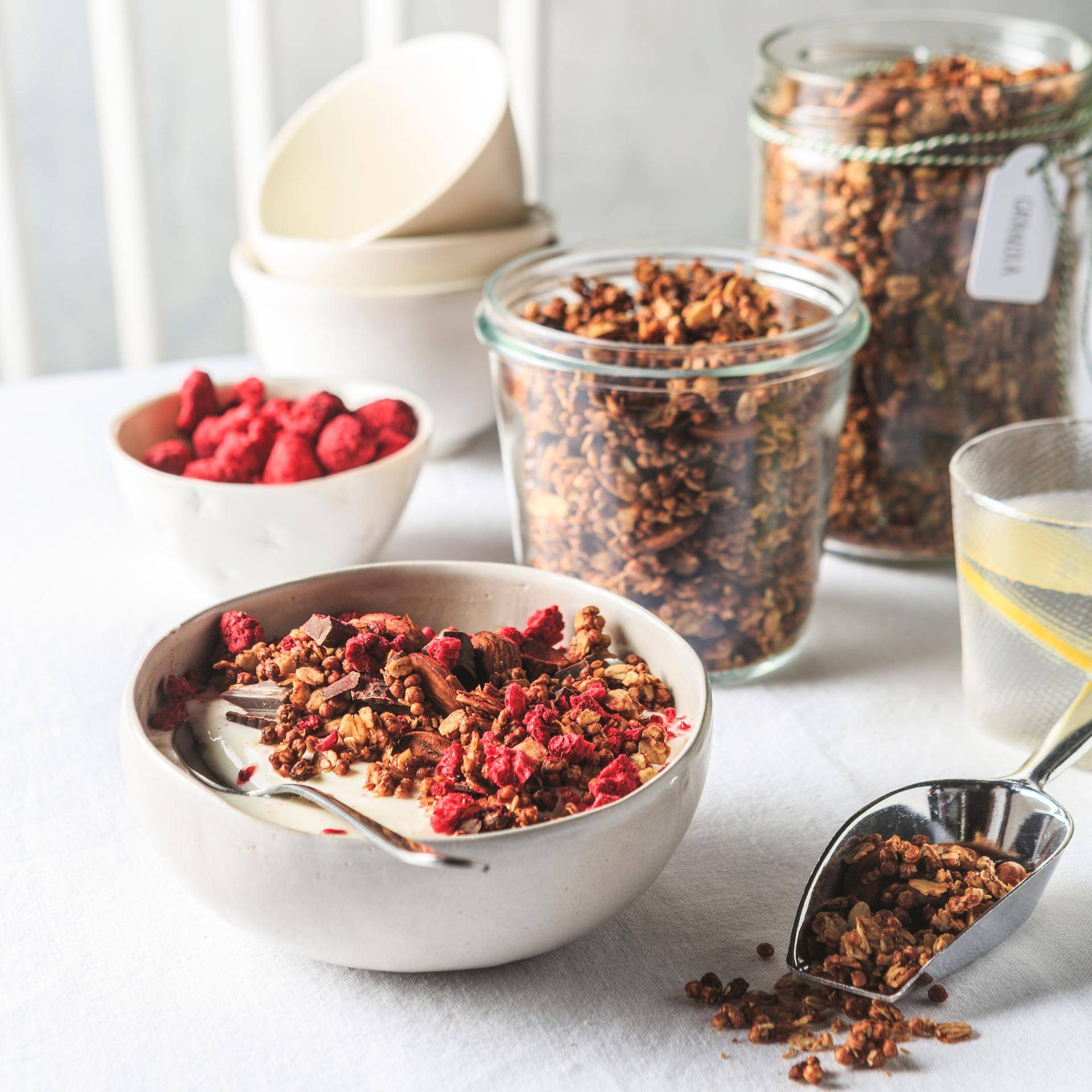 Granola au chocolat noir - Recepten Poêles et Casseroles | Tefal