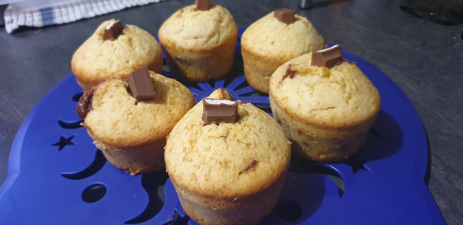 Muffins au Kinder Maxi - Recepten Cake Factory | Tefal
