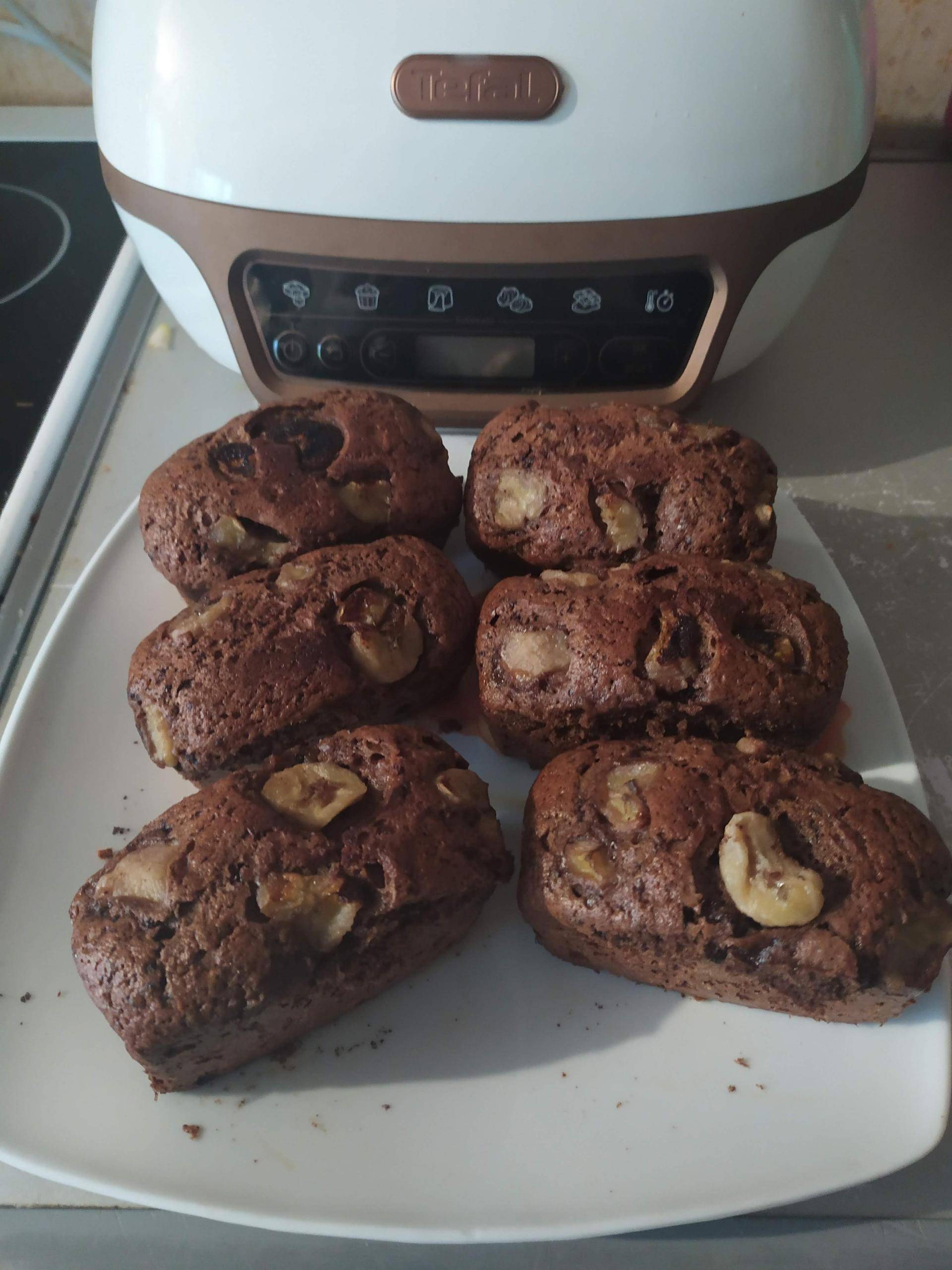 Mini cake banane chocolat - Recepten Cake Factory | Tefal