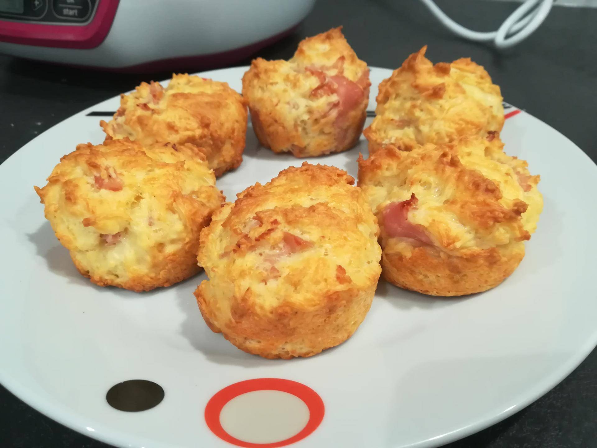 Muffins bacon gruyère - Recepten Cake Factory | Tefal