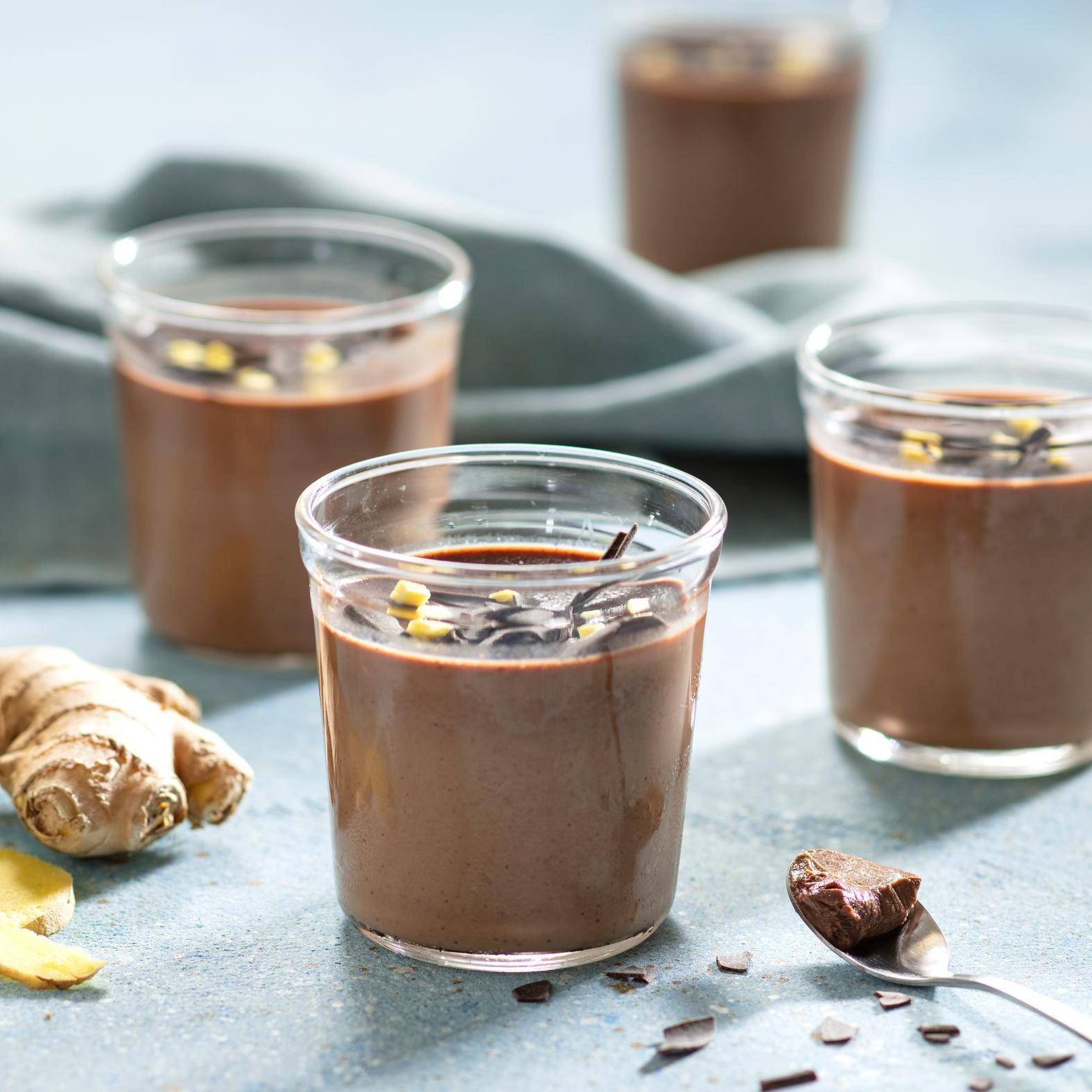 Crèmes au chocolat noir et gingembre - Recepten Cake Factory Infinity | Tefal