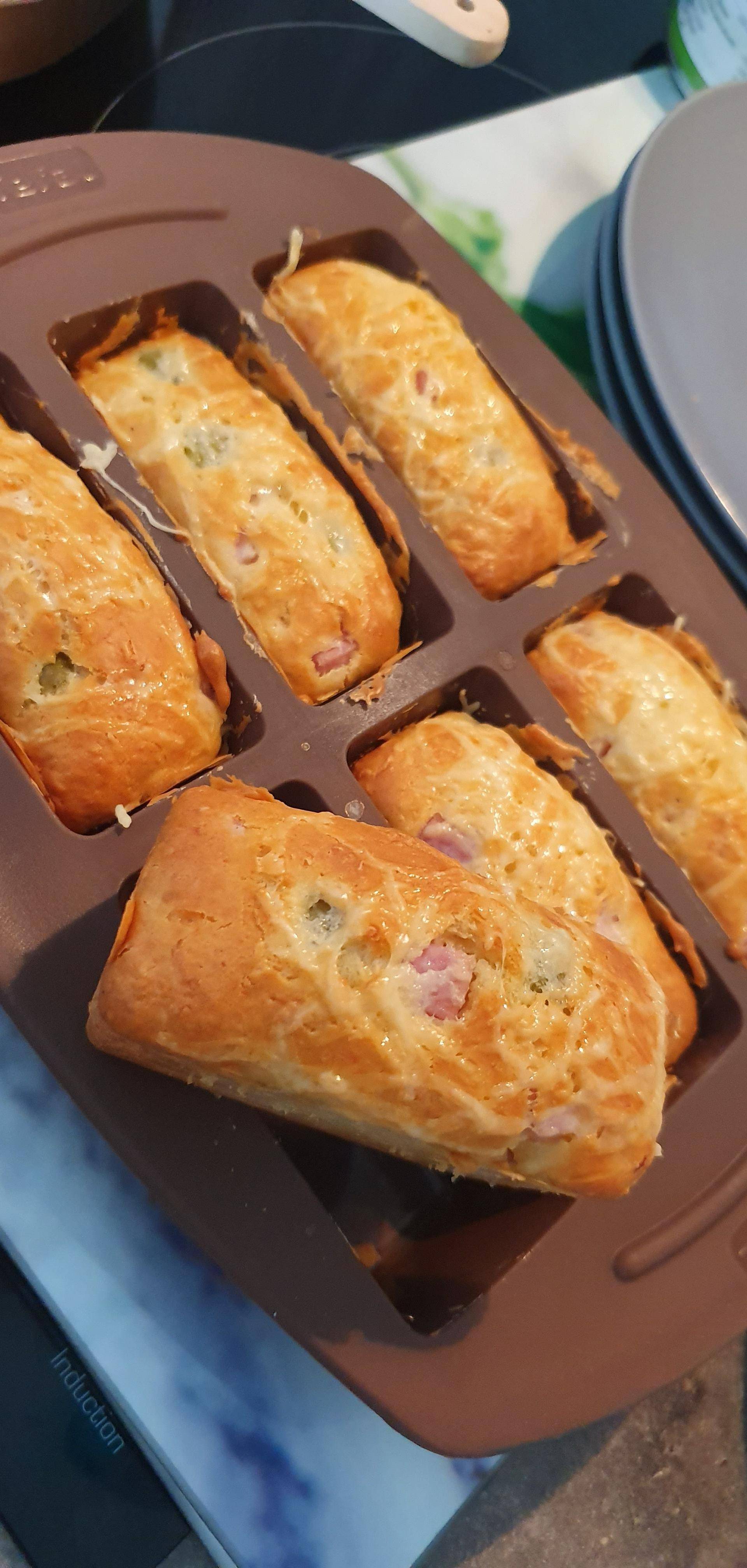 Minis cakes jambon olives emmental - Recette Cake Factory | Tefal