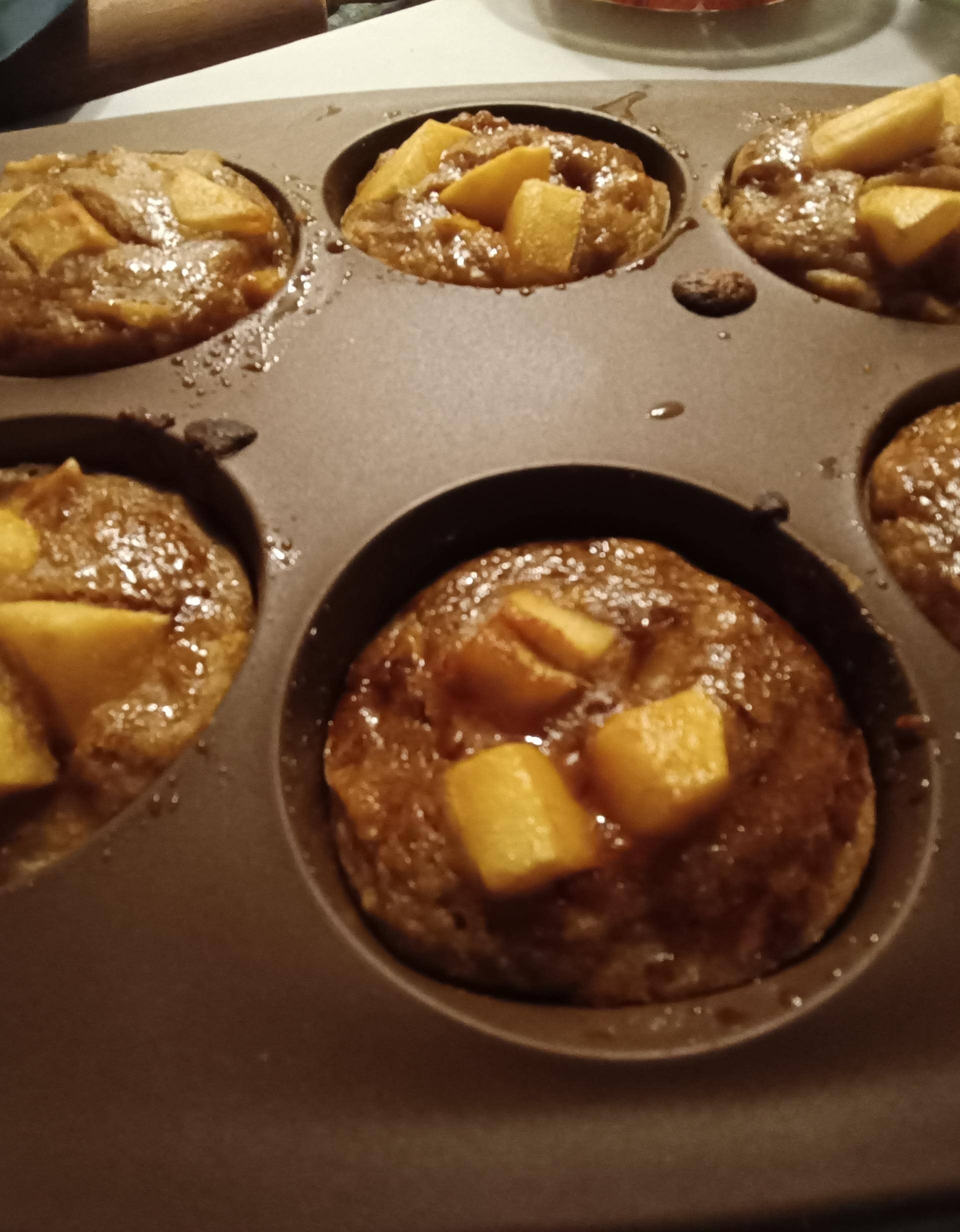 Muffins pommes, amandes et cannelle healthy - Recette Cake Factory | Tefal