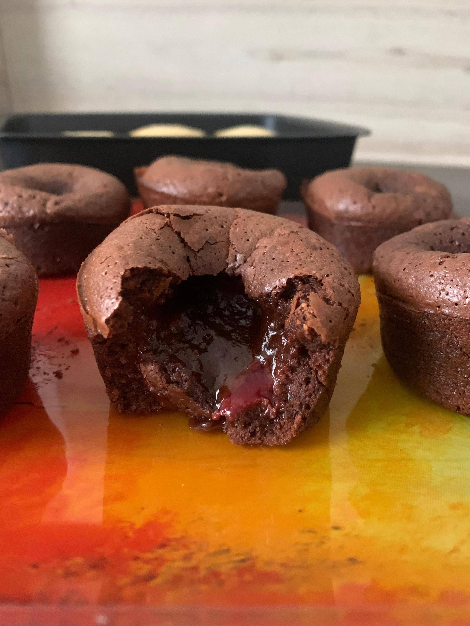 Fondant au chocolat cœur coulant fruits rouges - Recette Cake Factory | Tefal
