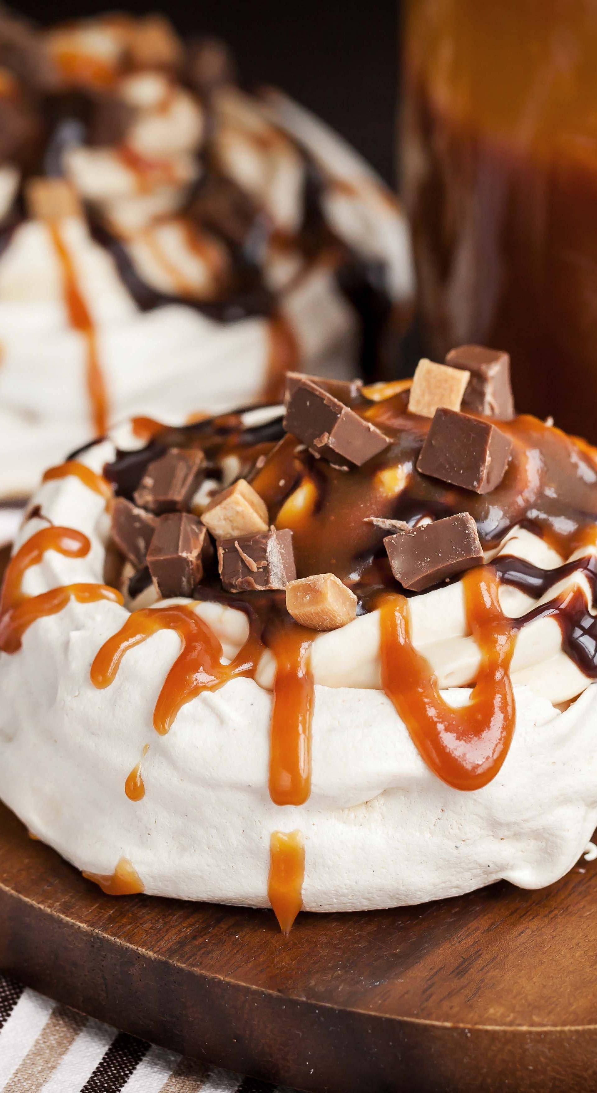 Pavlova au chocolat et au caramel - Recette Cake Factory Délices | Tefal