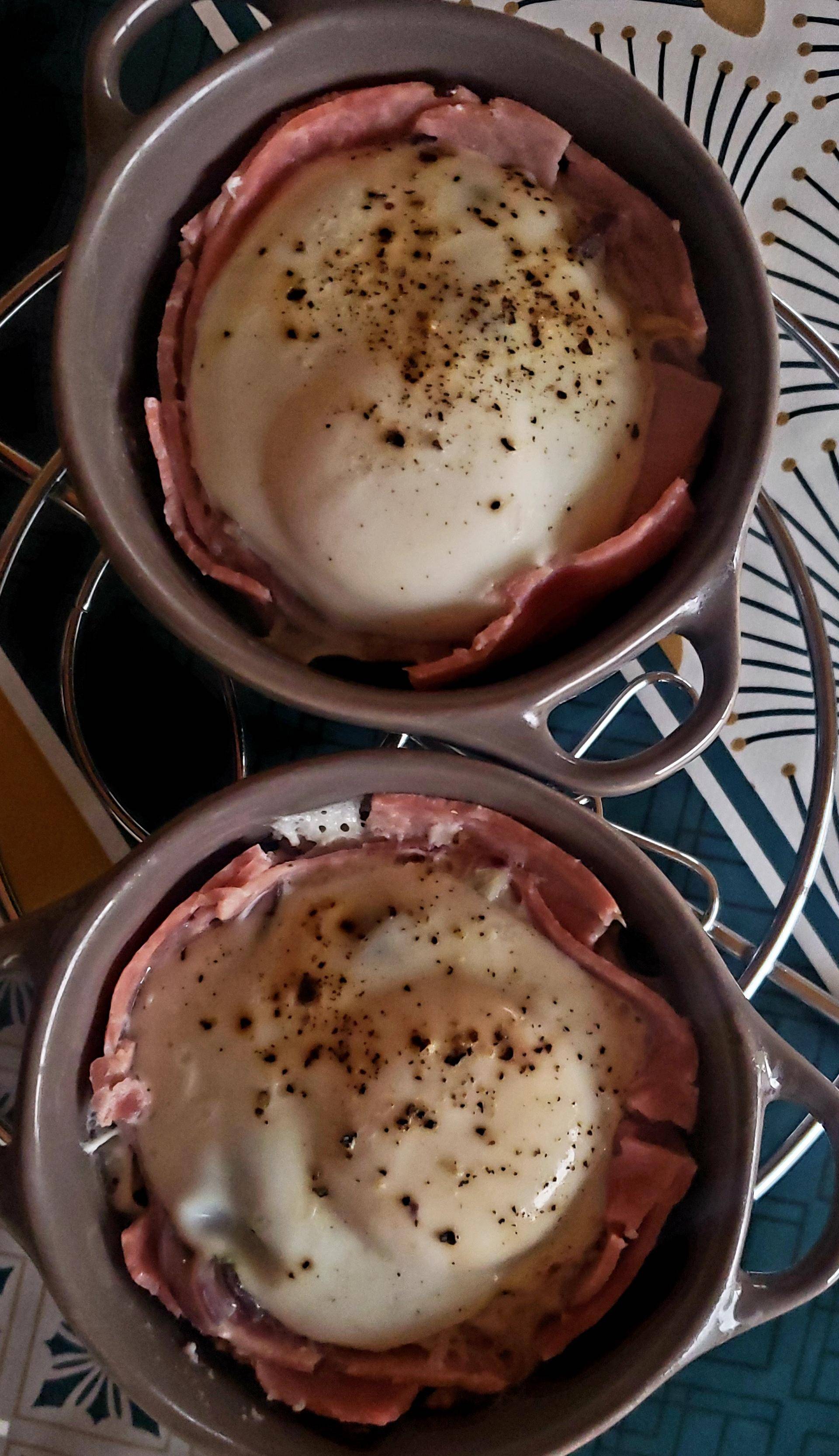 Mini cocotte oeuf jambon oignon - Recette Cake Factory Délices | Tefal