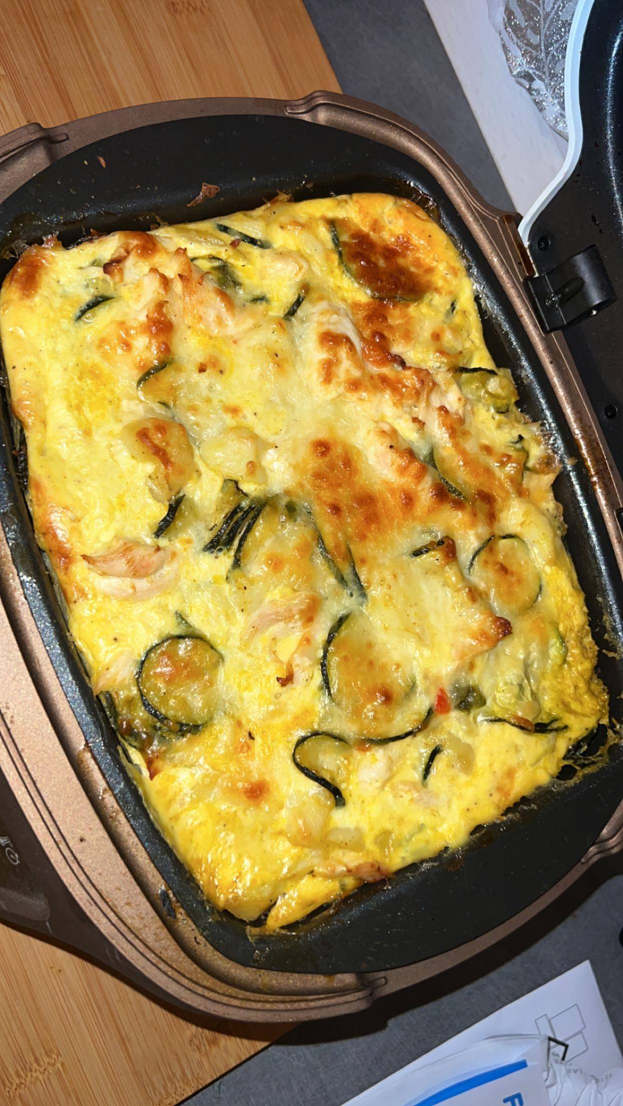Gratin courgettes, poulet, pomme de terre - Recepten Cake Factory | Tefal
