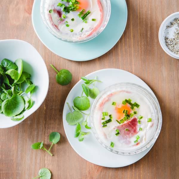 Oeufs cocotte au jambon blanc - Recepten undefined | Tefal