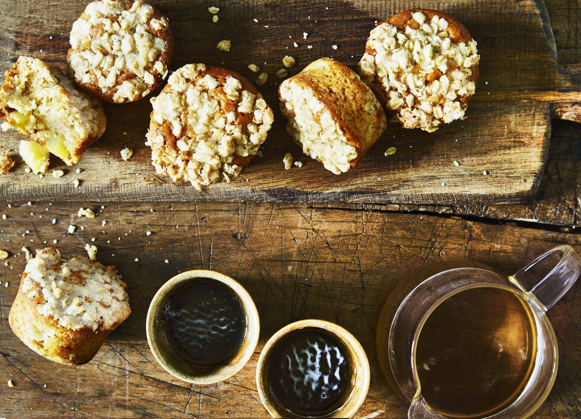 Muffins crumble aux pommes vegan - Recepten Cake Factory | Tefal