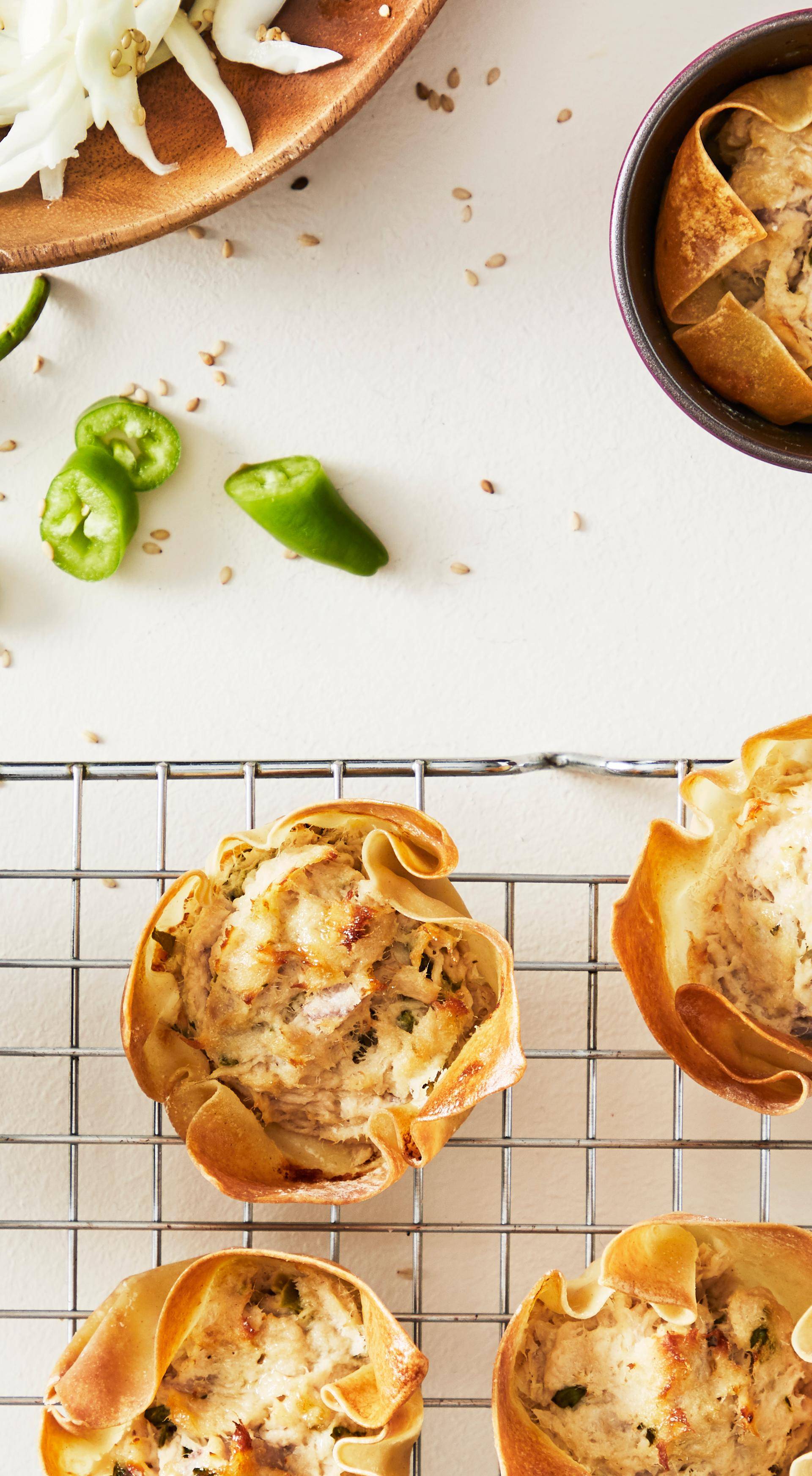 Wonton de thon - Recette Cake Factory | Tefal