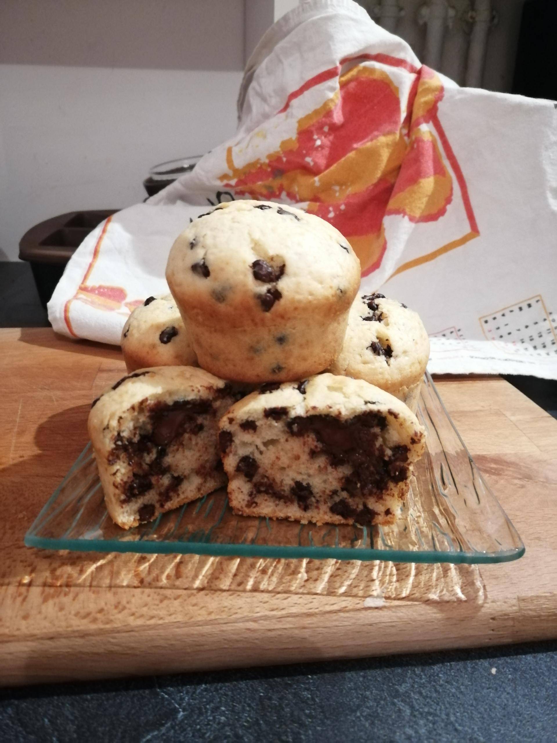 Muffin pépite chocolat cœur fondant - Recette Cake Factory | Tefal