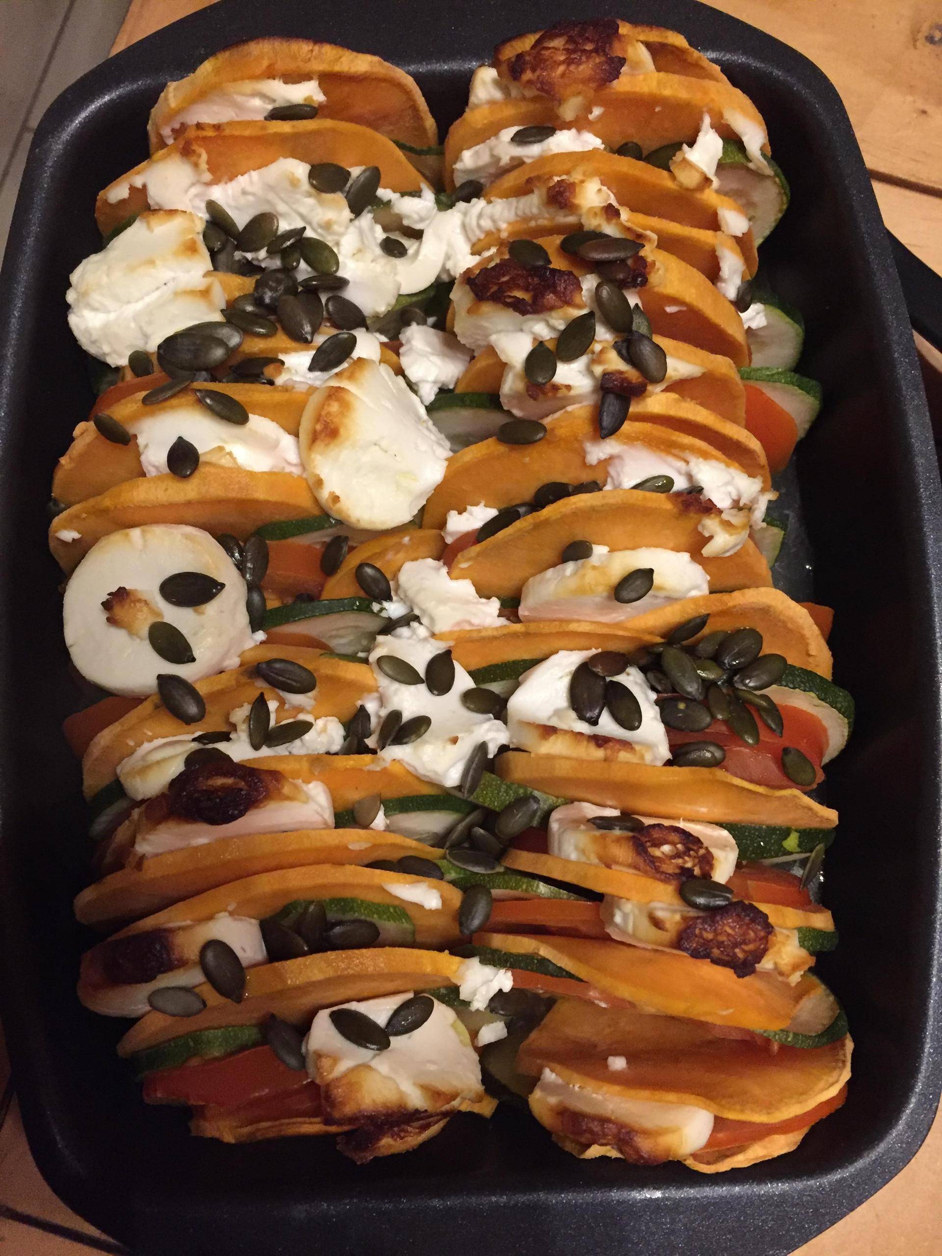 Tian aux graines de courge - Recette Cake Factory | Tefal