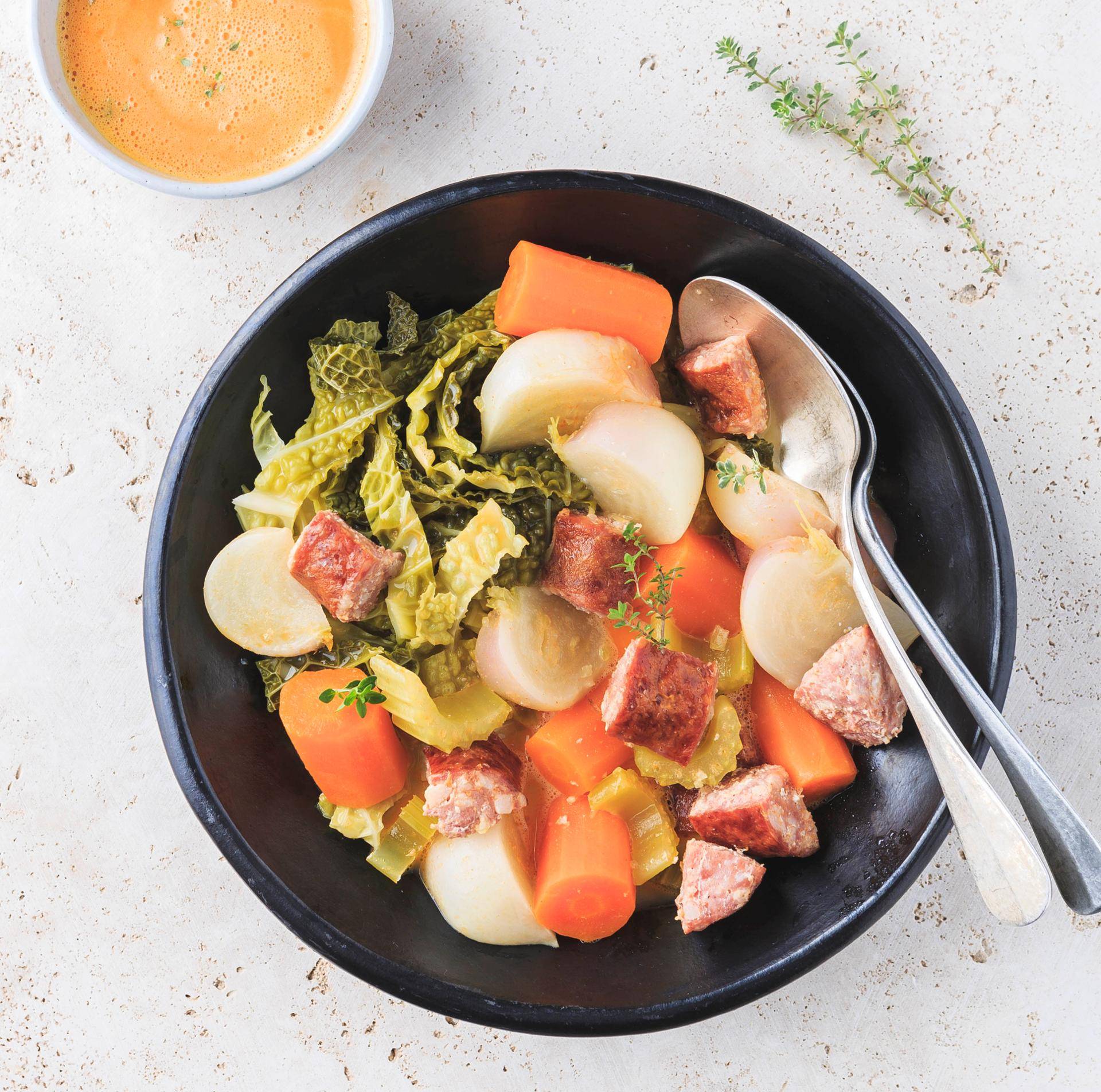 Saucisse et légumes d'hiver - Recepten undefined | Tefal