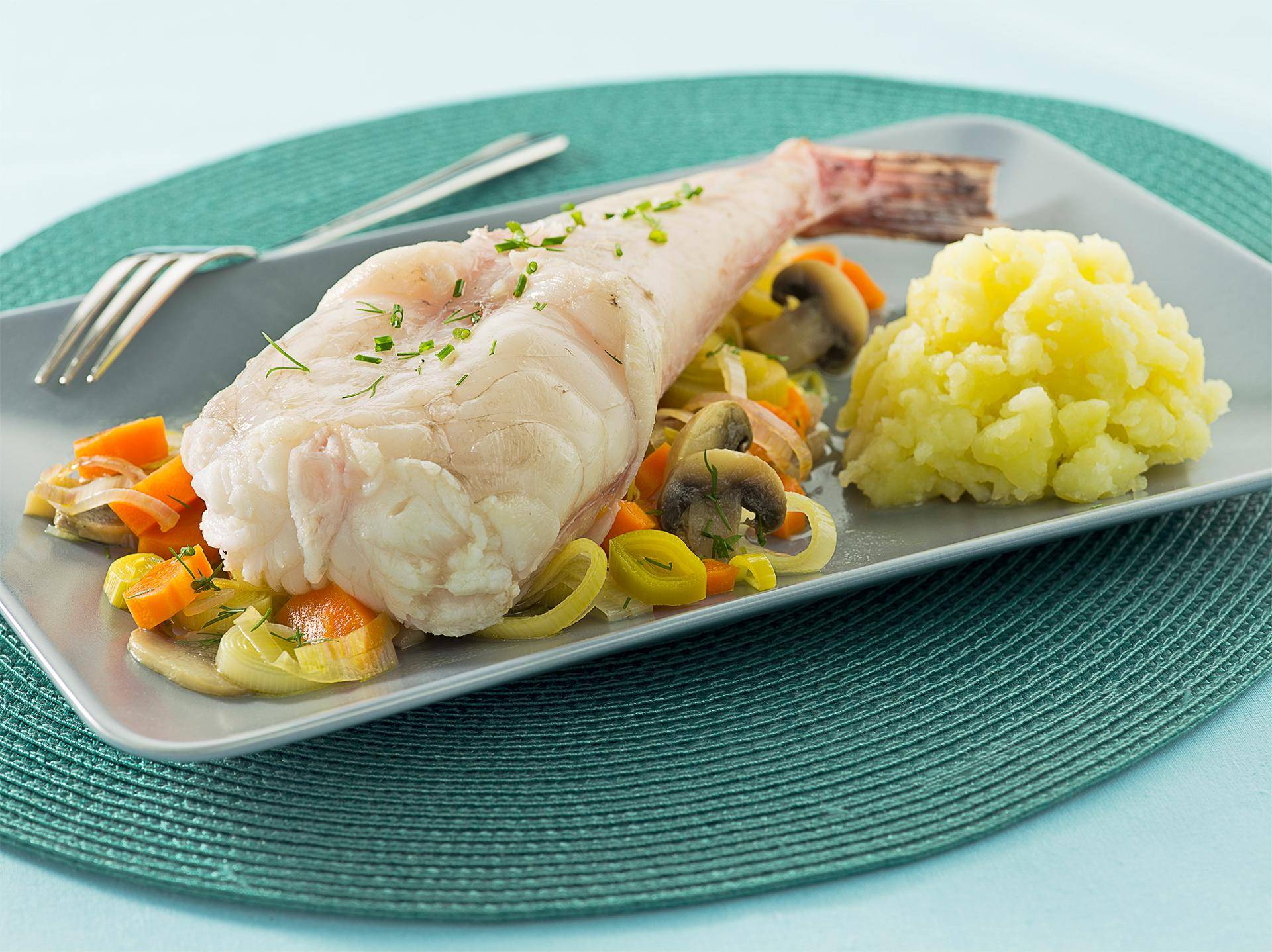 Lotte, petits légumes et écrasé de pommes de terre - Recette undefined | Tefal