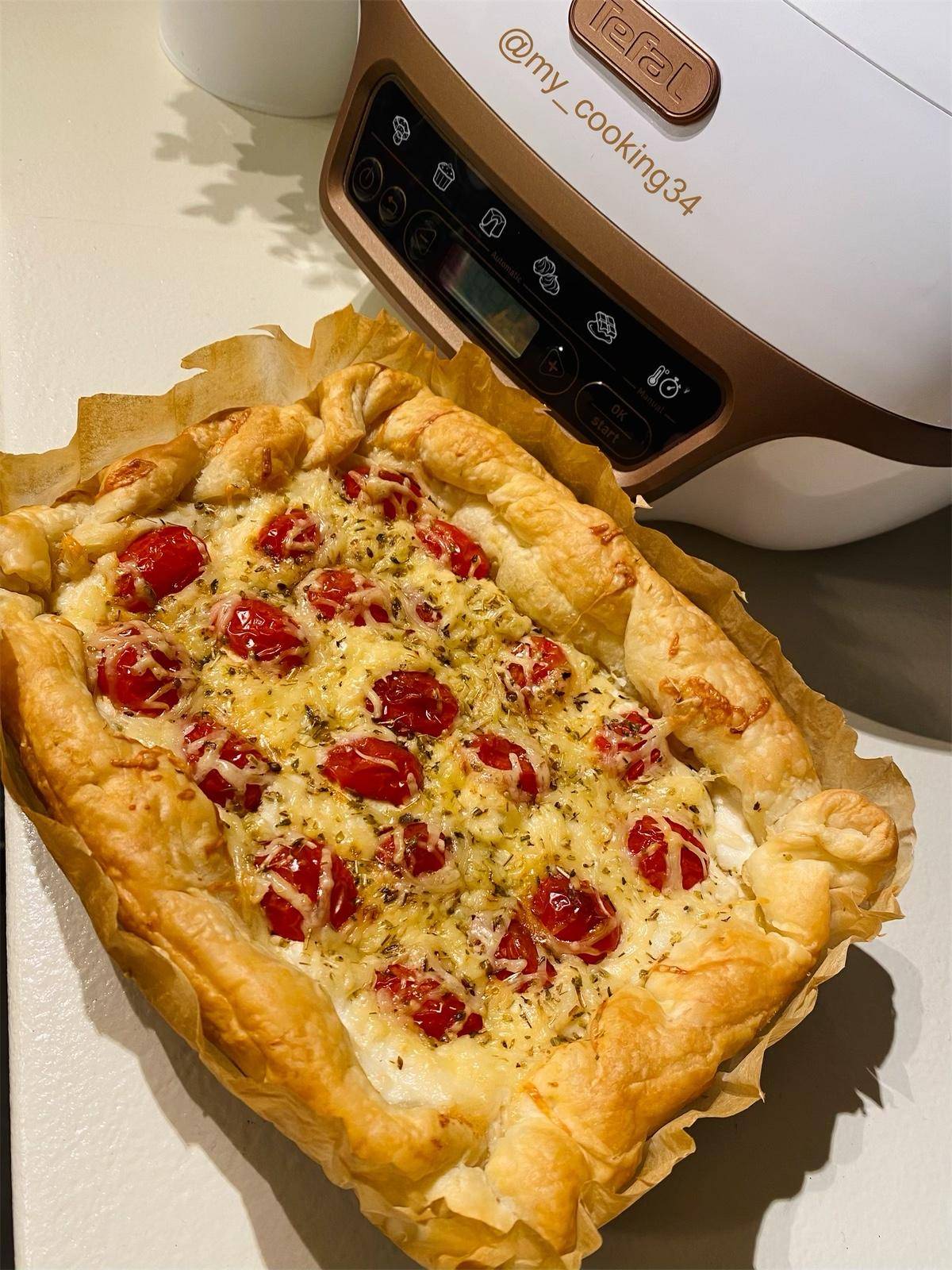 Tarte brandade de morue & tomates - Recepten Cake Factory | Tefal