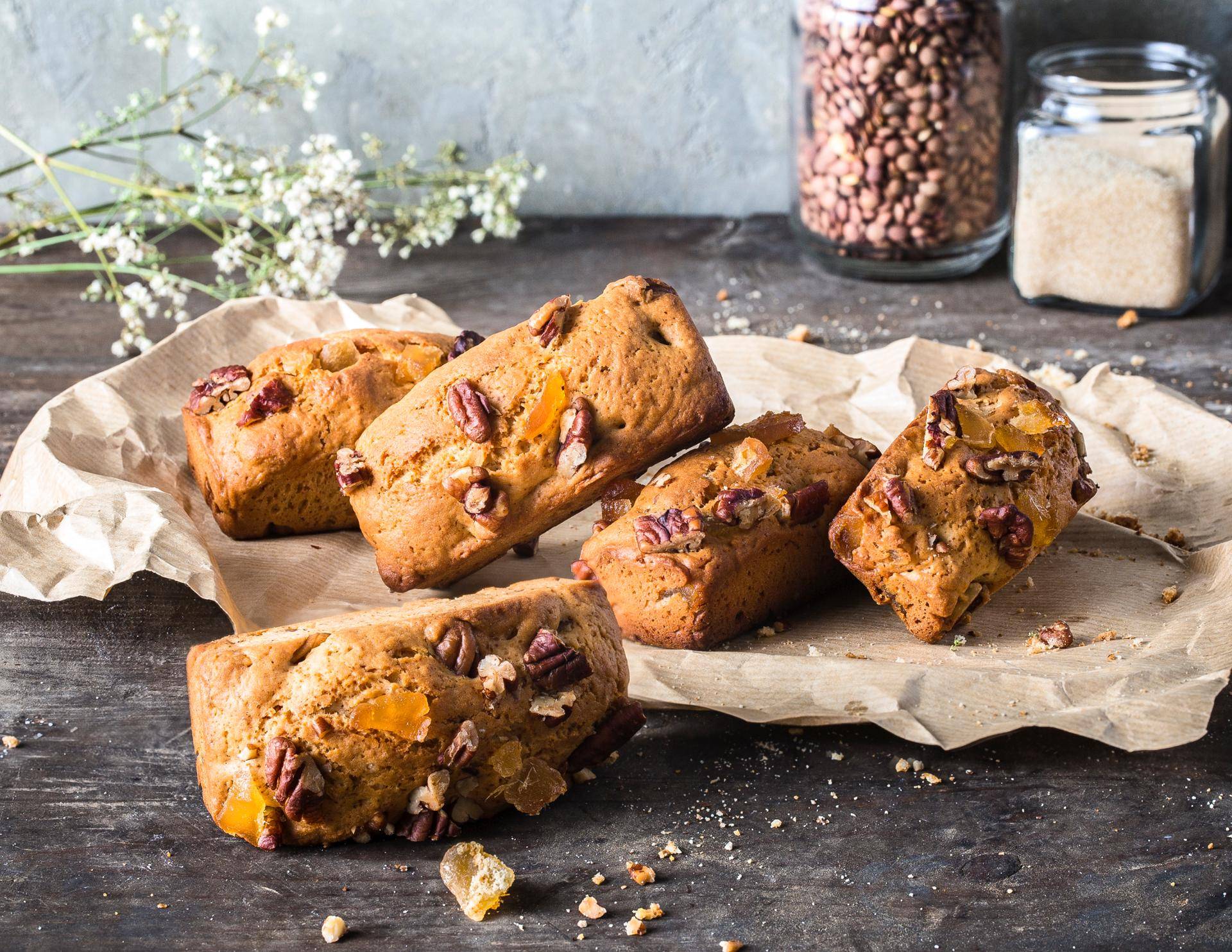 Cakes au gingembre et aux noix de pécan - Recette Cake Factory | Tefal