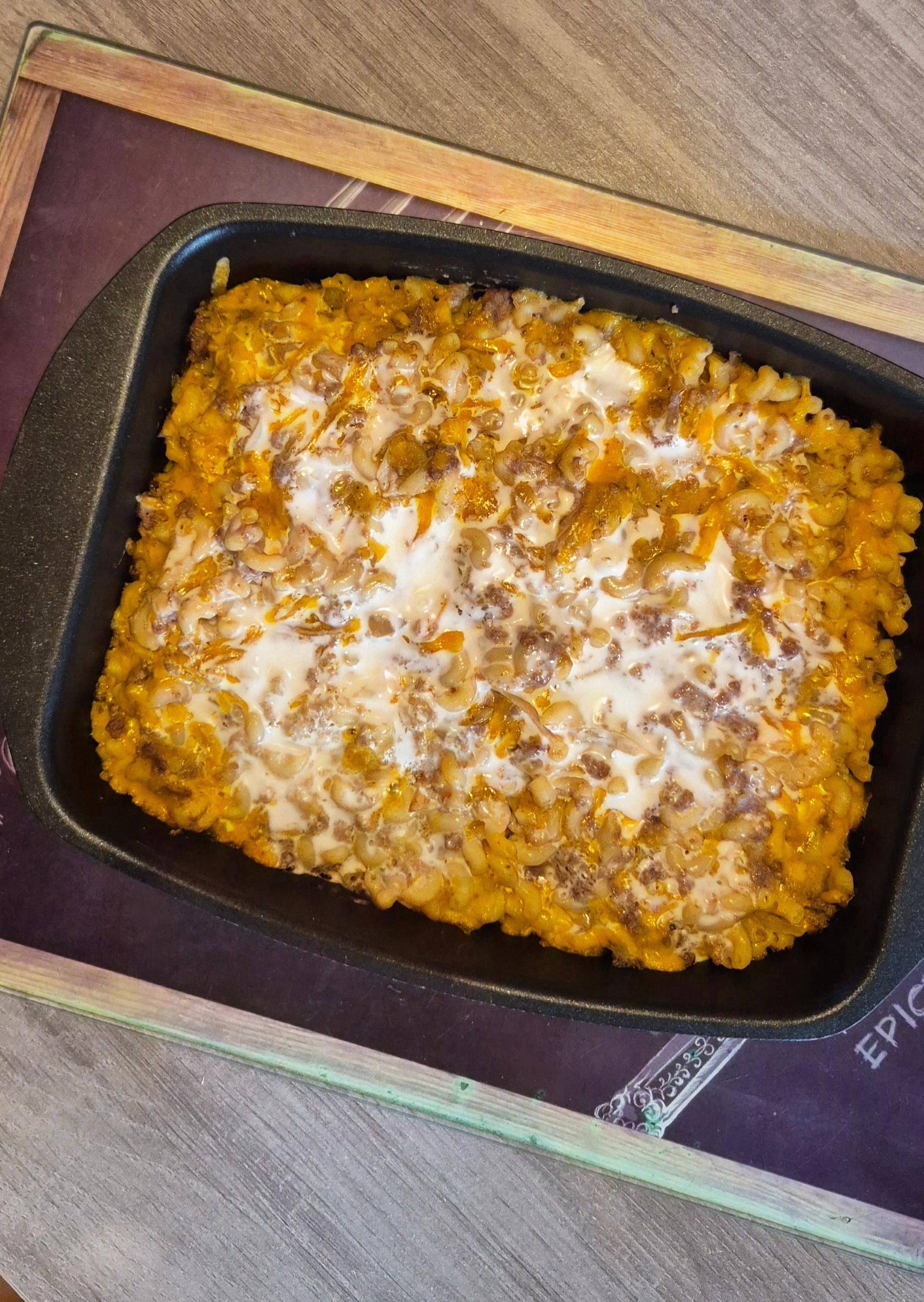 Gratin de pâtes viande hachée cheddar - Recette Cake Factory | Tefal