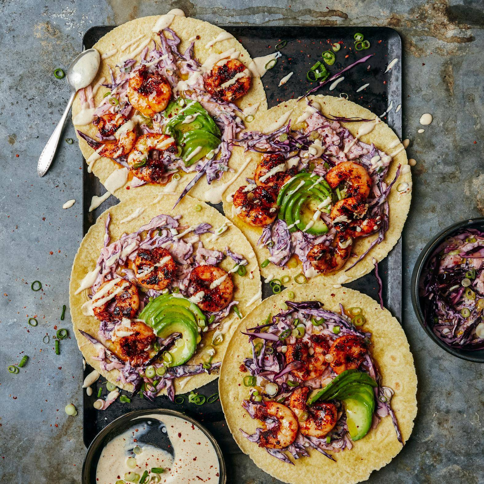 Tacos aux crevettes grillées - Recepten OptiGrill 2in1 | Tefal