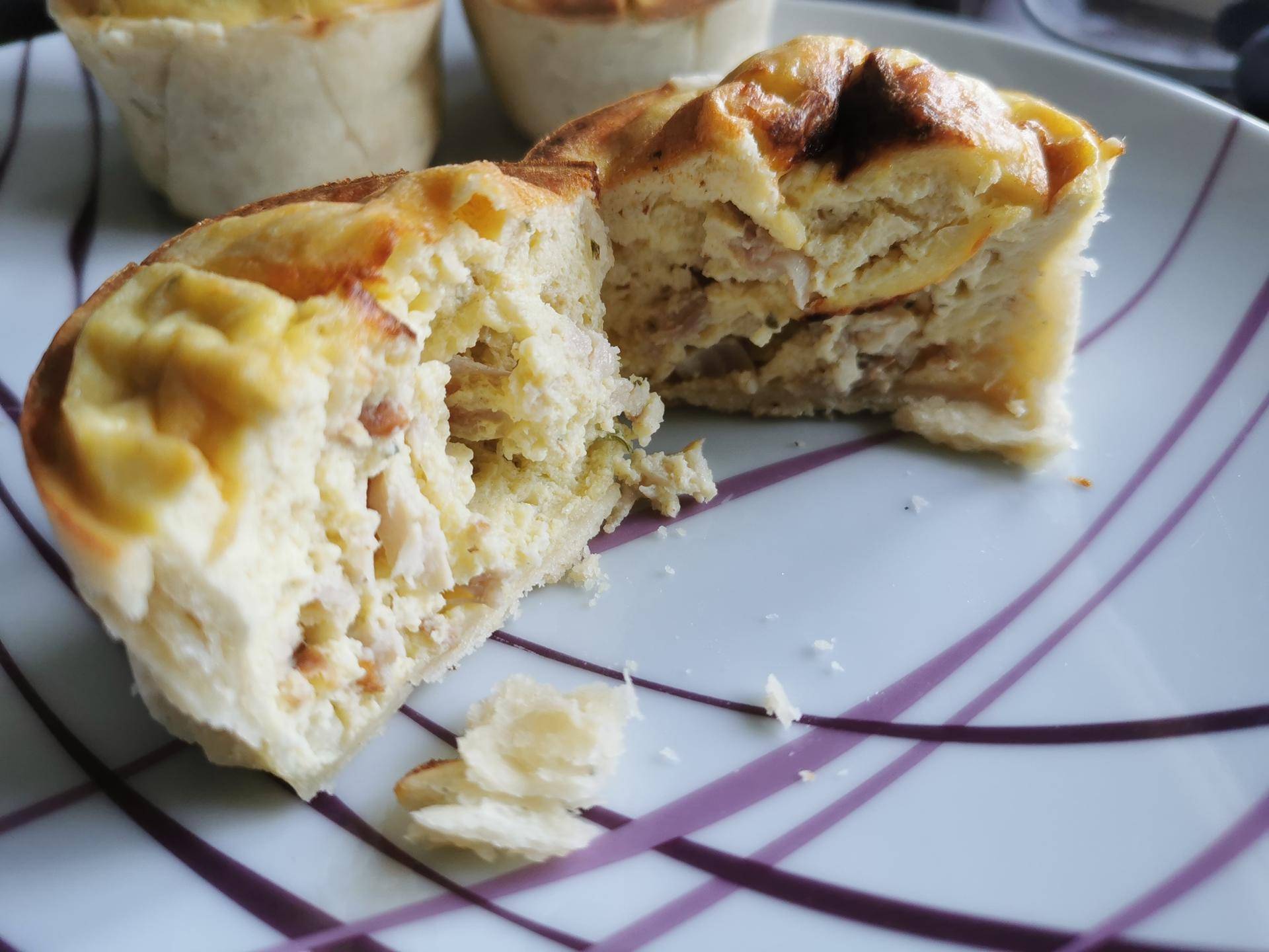Quiche poulet boursin - Recepten Cake Factory | Tefal