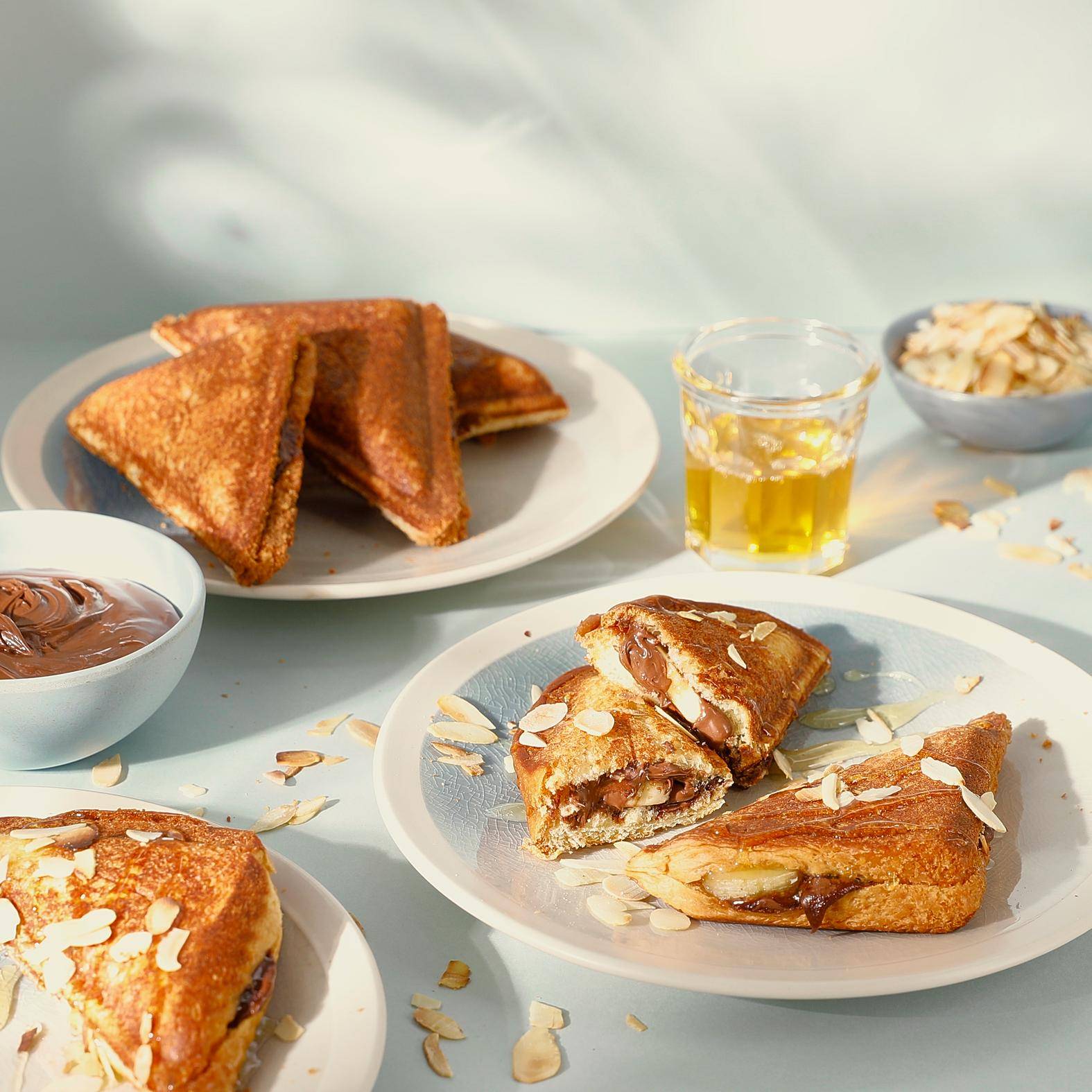 Geroosterd briochebrood met banaan en chocolade - Recepten Snack Collection MECHANICAL | Tefal