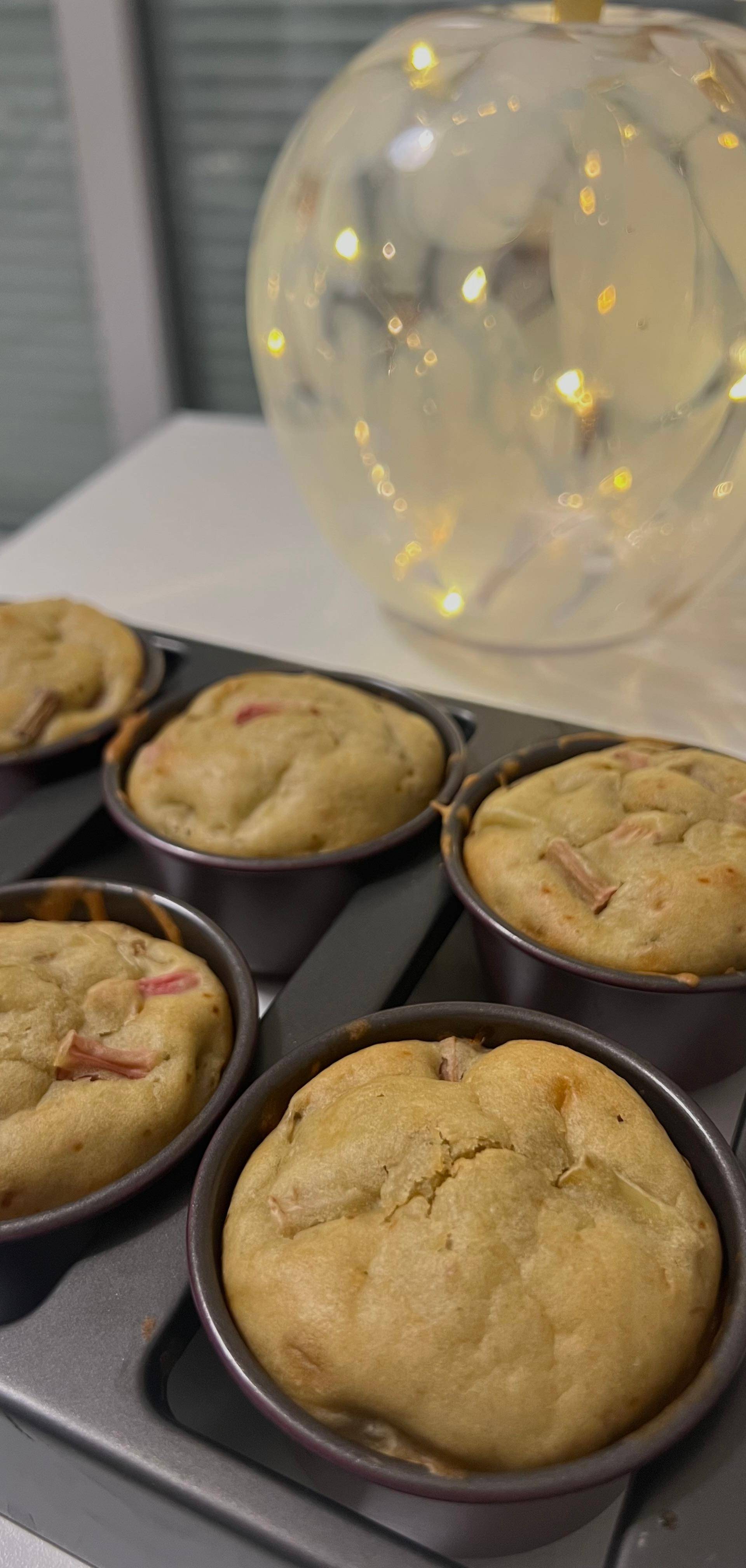 Muffins à la rhubarbe - Recepten Cake Factory | Tefal