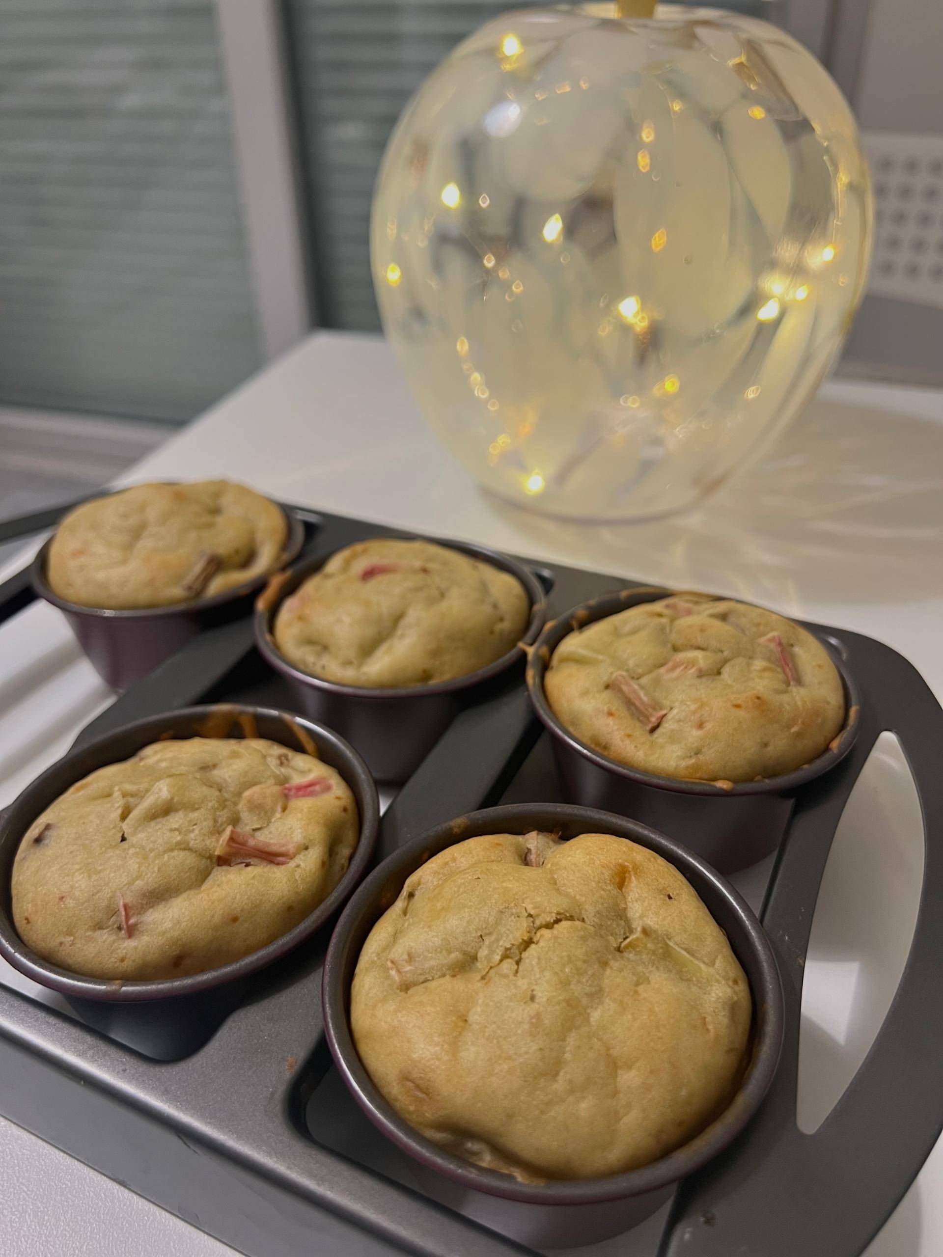 Muffins à la rhubarbe - Recette Cake Factory | Tefal