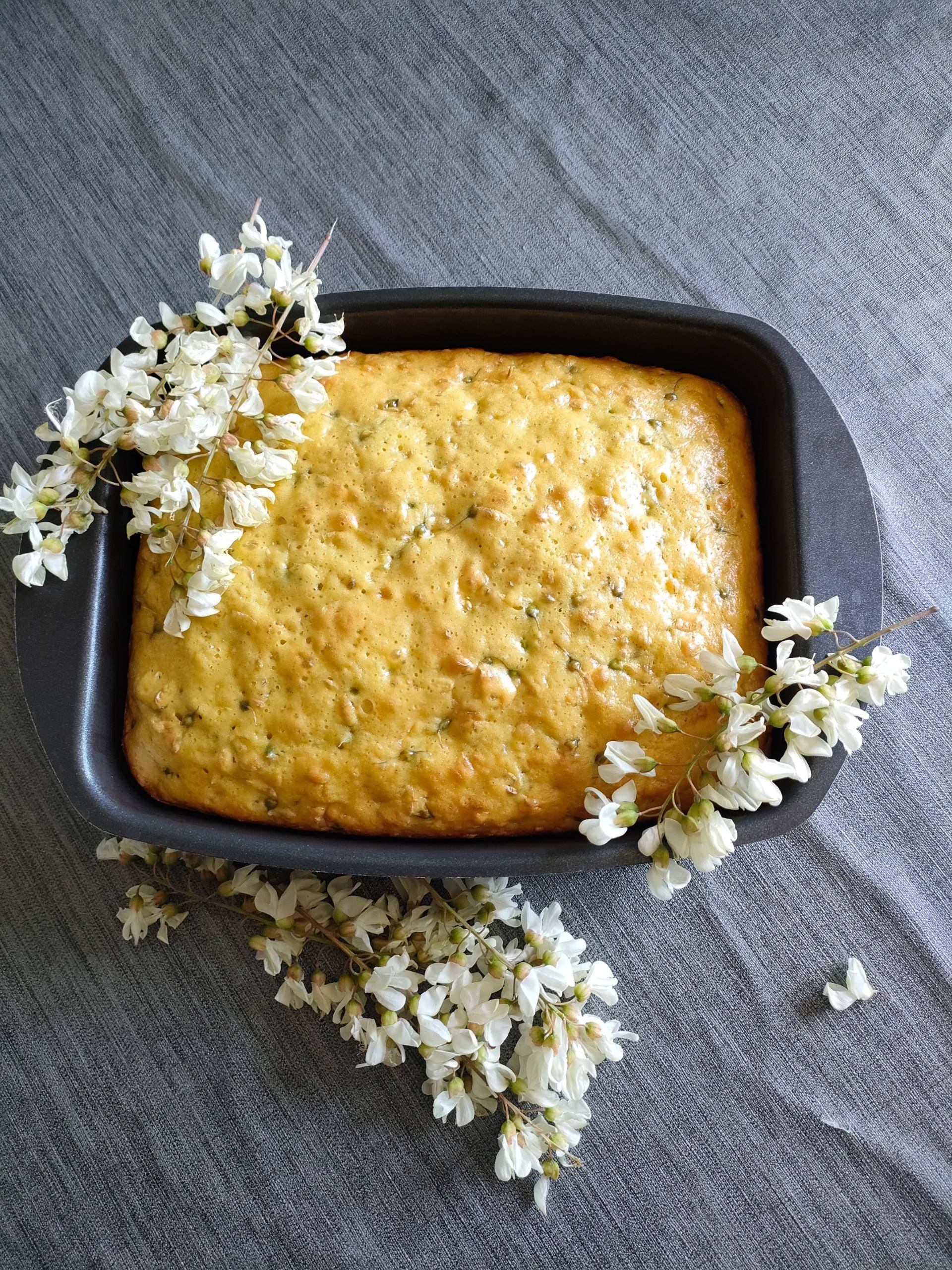 Gâteau aux fleurs d'acacia - Recette Cake Factory | Tefal