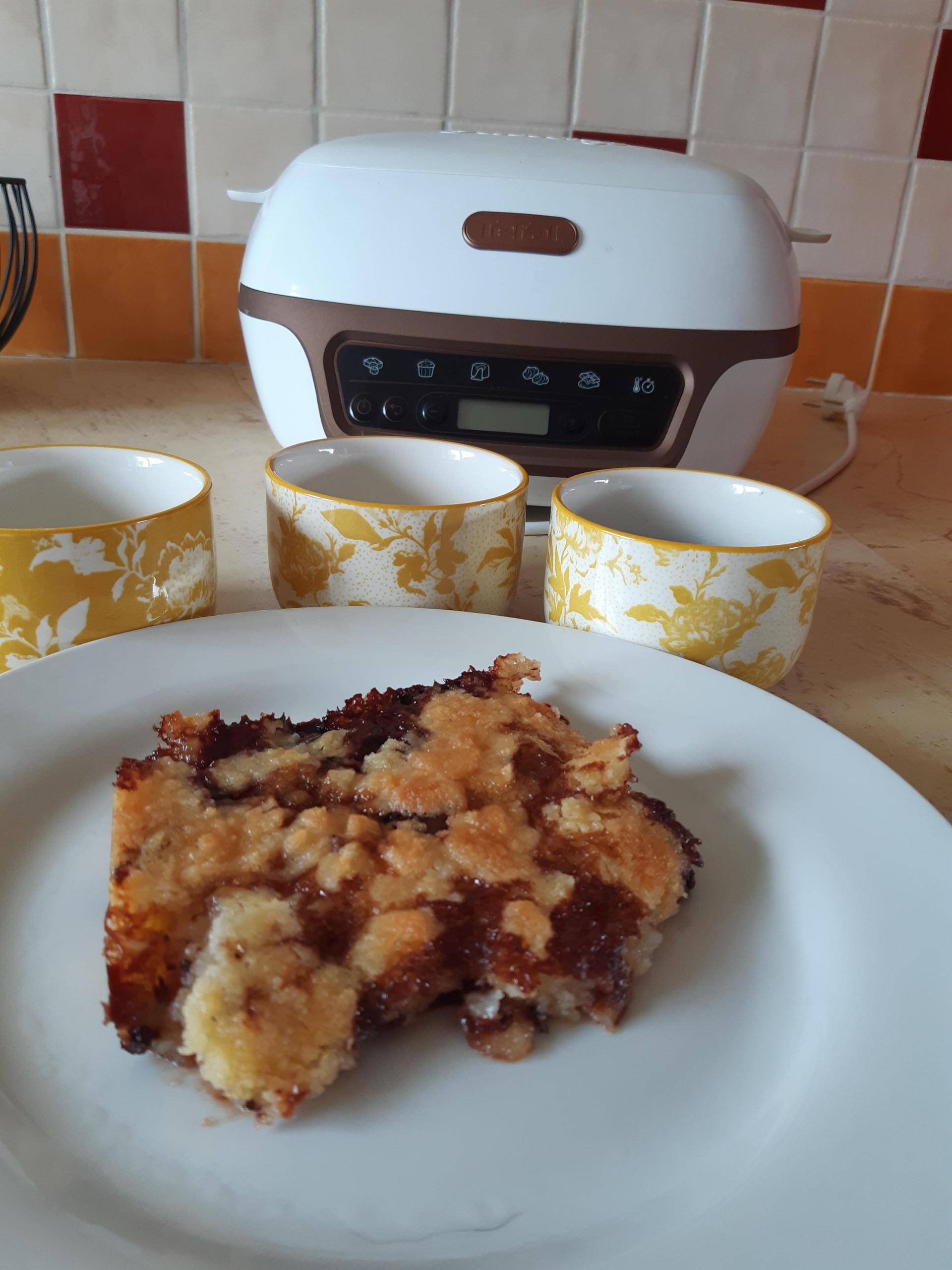 Crumble poires chocolat - Recepten Cake Factory | Tefal