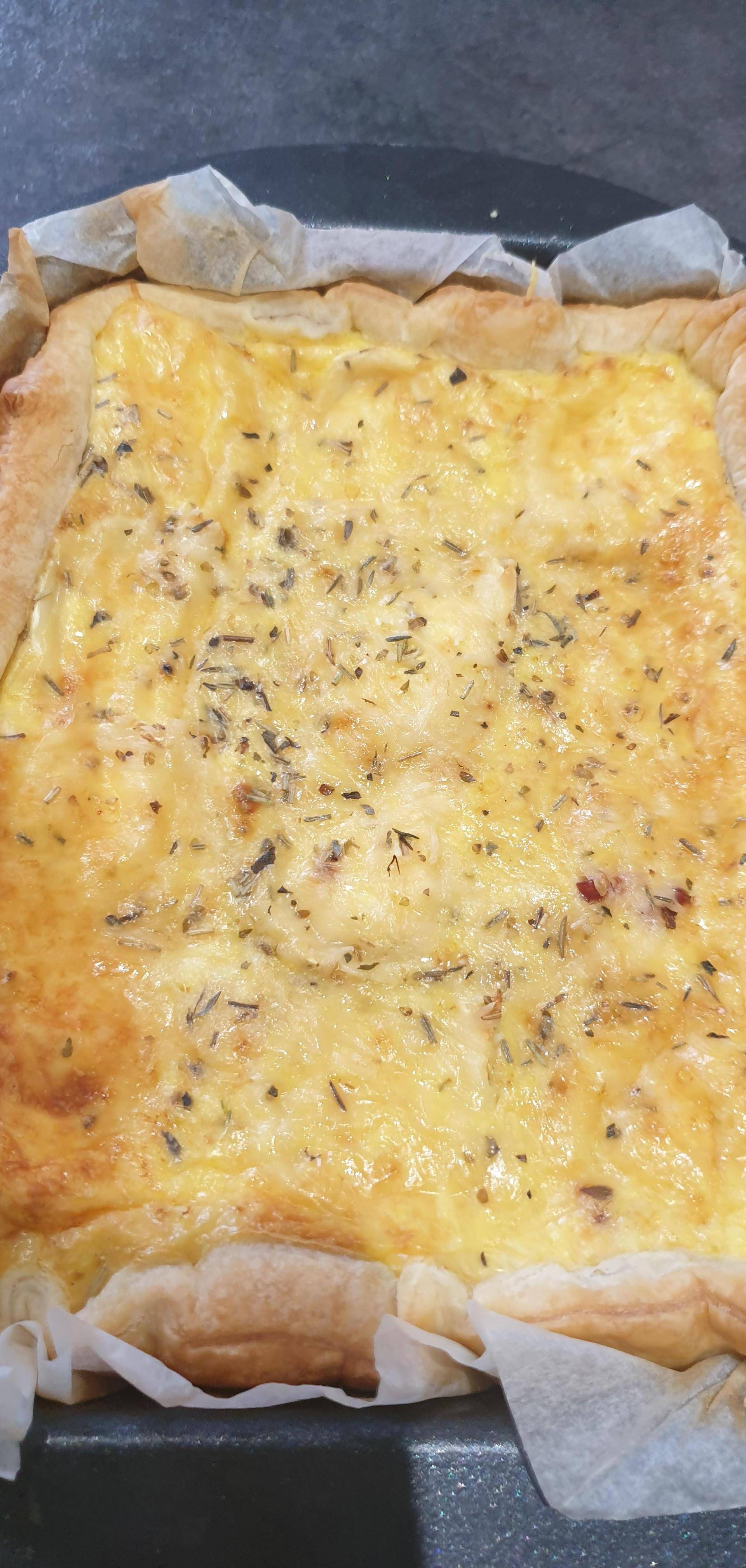Tarte courgette lardon et chèvre - Recette Cake Factory | Tefal