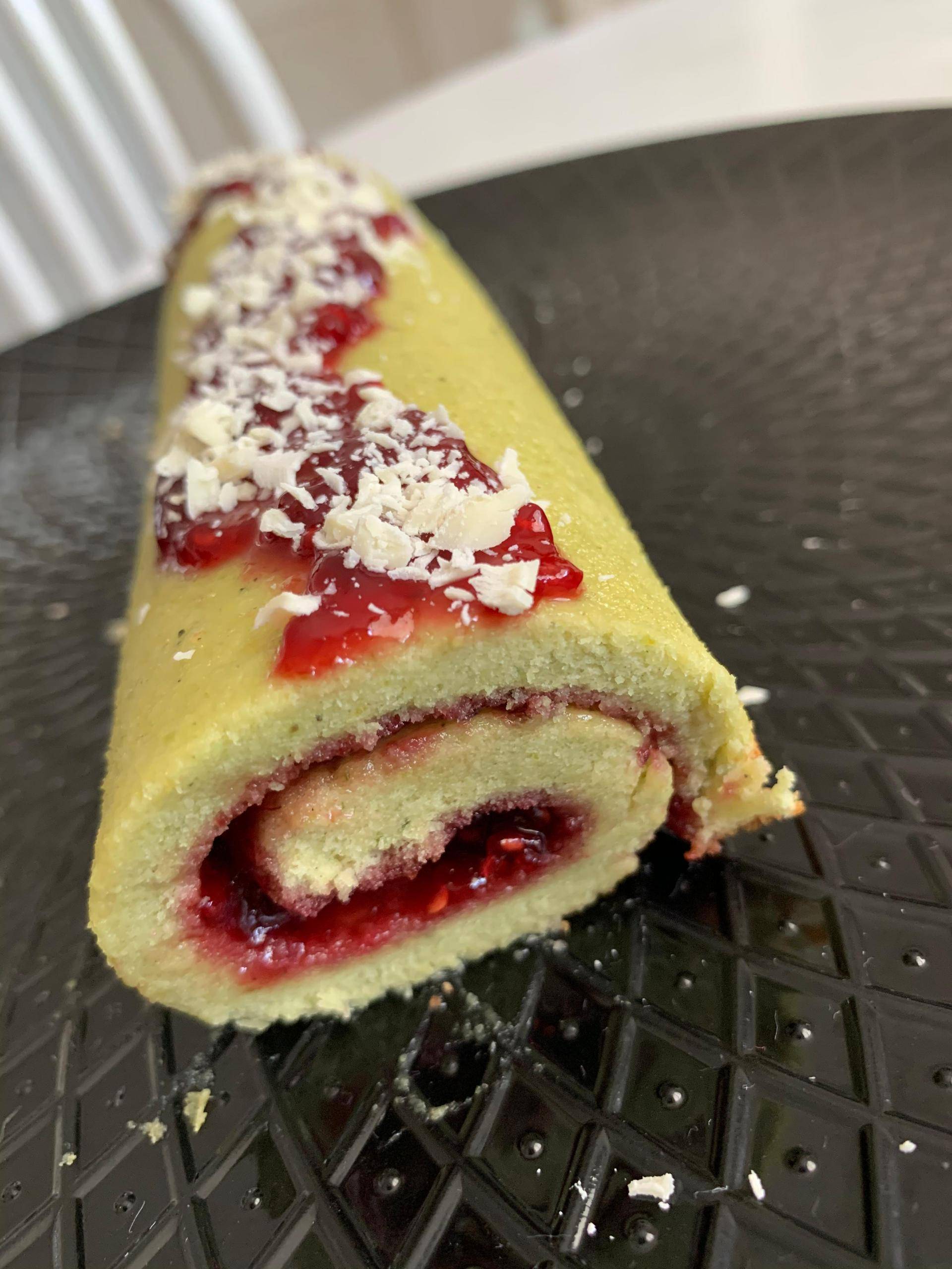 Roulé pistache framboise - Recepten Cake Factory | Tefal