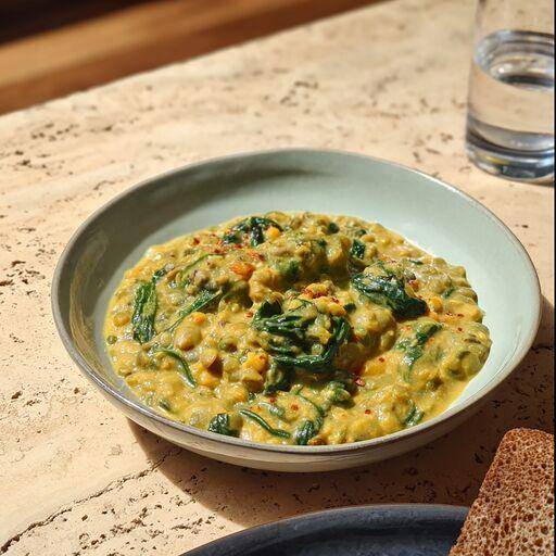 Dahl de pois cassés et épinards - Recette Poêles et Casseroles | Tefal