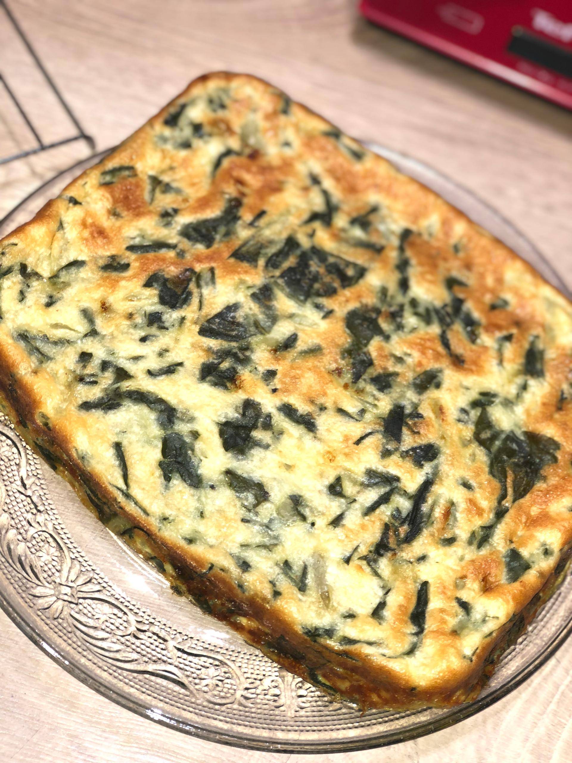 Quiche aux blettes sans pâte - Recette Cake Factory | Tefal