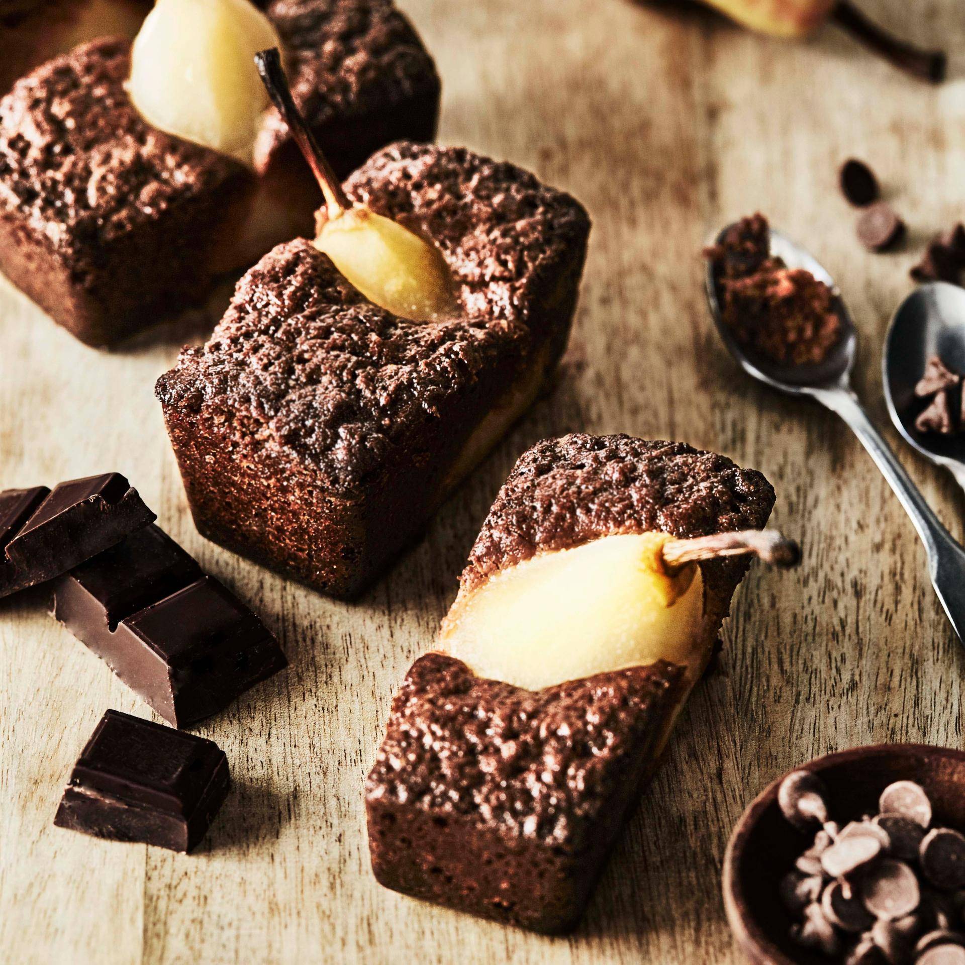 Mini cakes choco-poire - Recette Cake Factory | Tefal