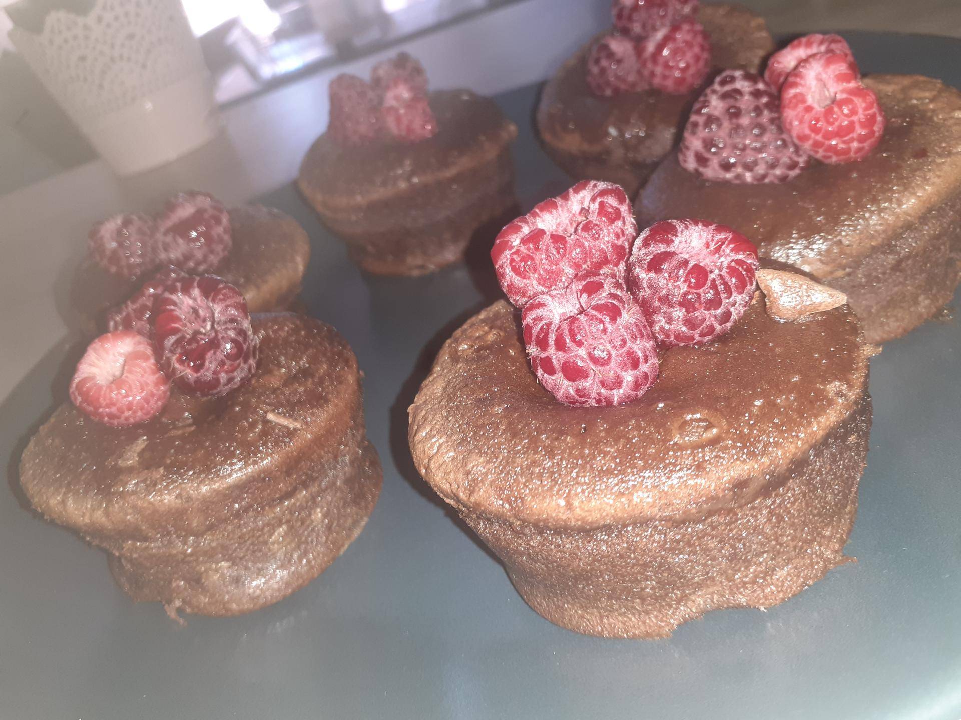 Petits coulants au chocolat,cœur framboise - Recette Cake Factory | Tefal