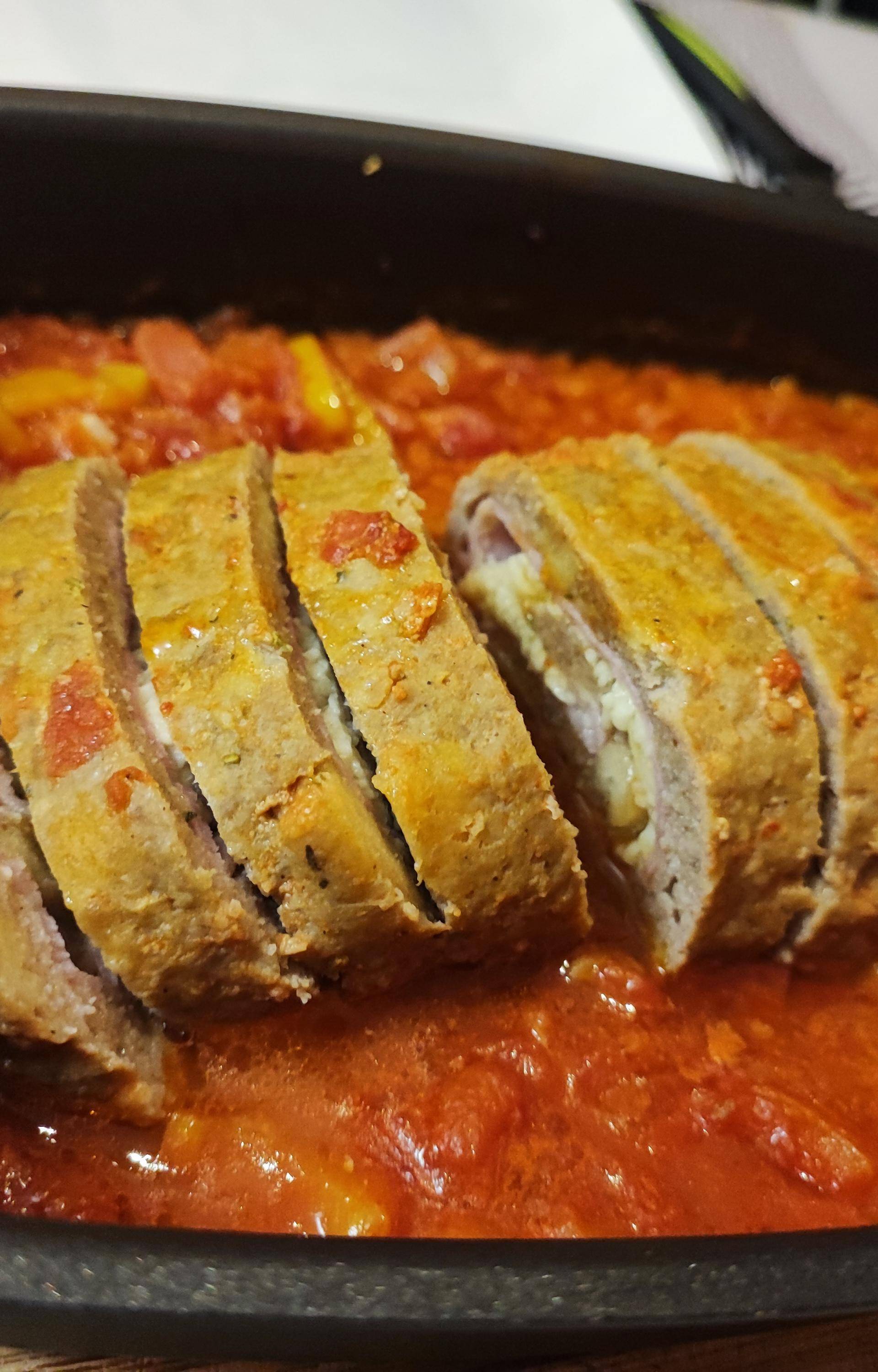 Pain de viande roulé jambon fromage - Recette Cake Factory | Tefal