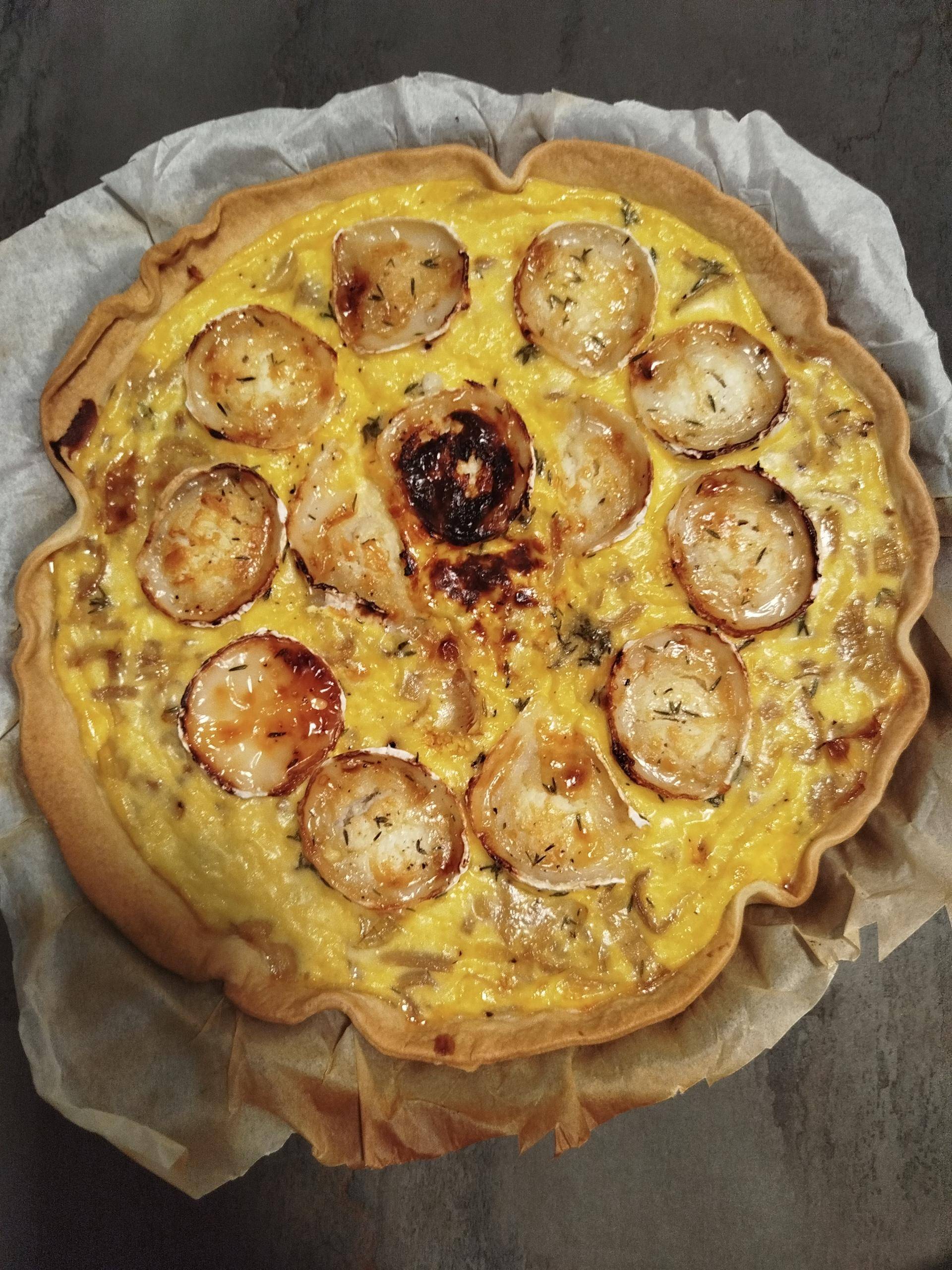 Tarte chèvre oignons et touche de miel - Recette Cake Factory Infinity | Tefal