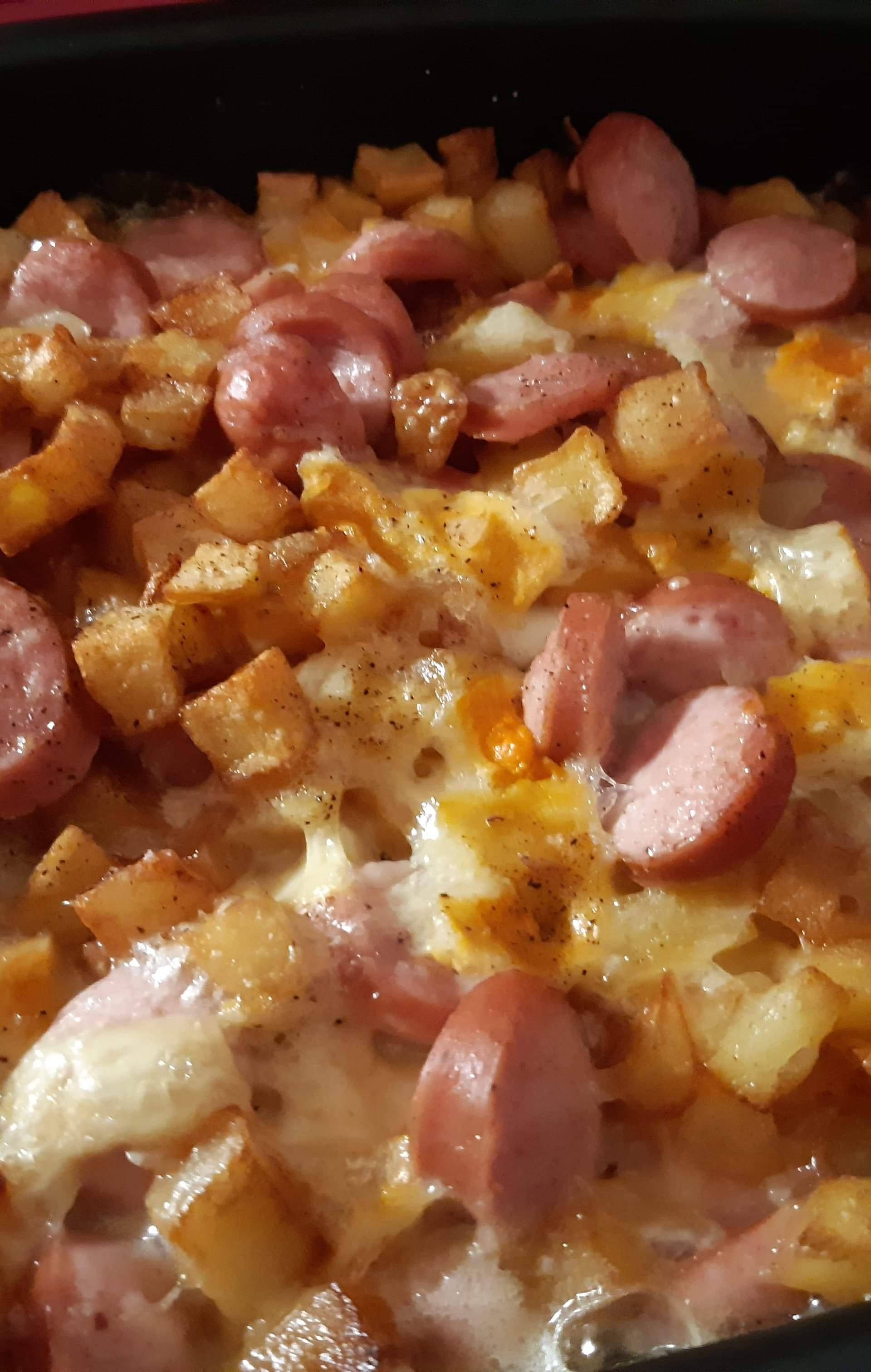 Gratin saucisses Francfort - Recette Cake Factory | Tefal