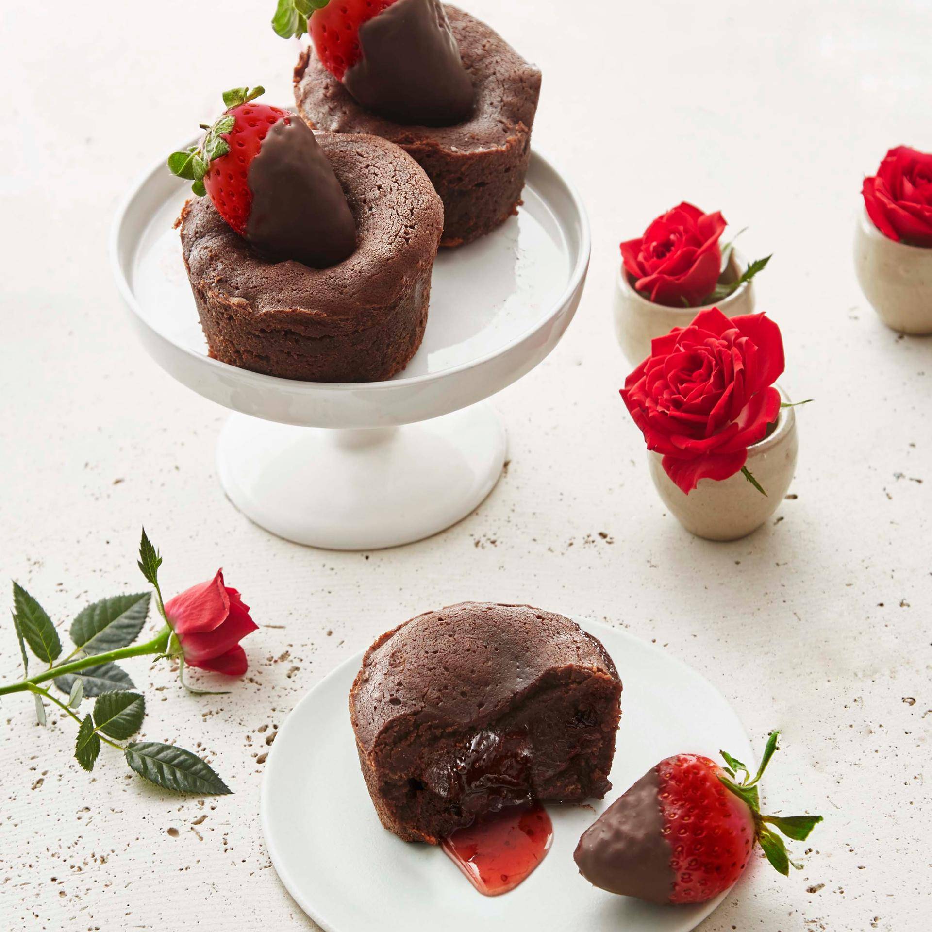 Cœurs fondants à la fraise - Recette Cake Factory | Tefal